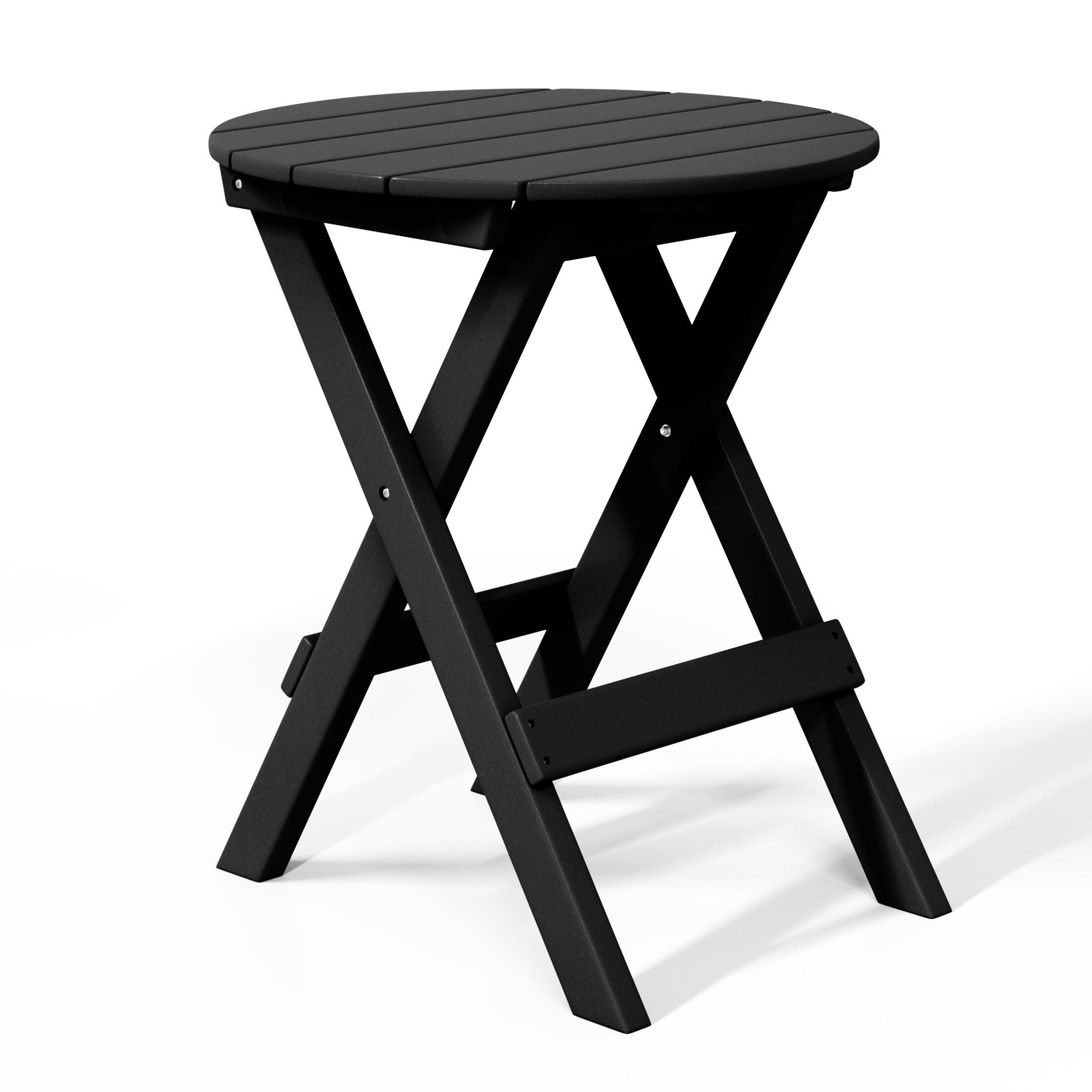 Westin Furniture Laguna Outdoor Bistro Table and 2 Chairs, Black, large