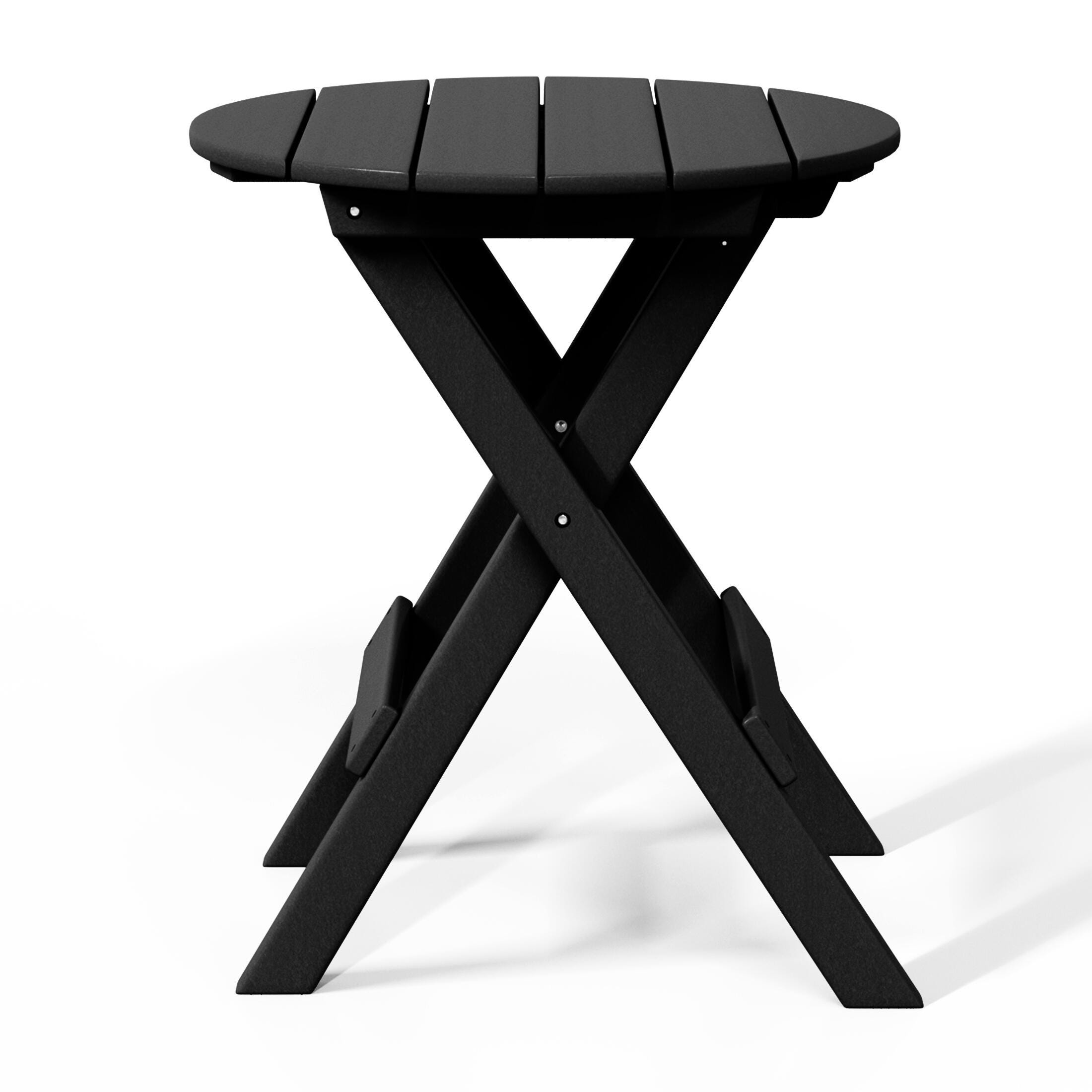 Westin Furniture Laguna Outdoor Bistro Table and 2 Chairs, Black, large