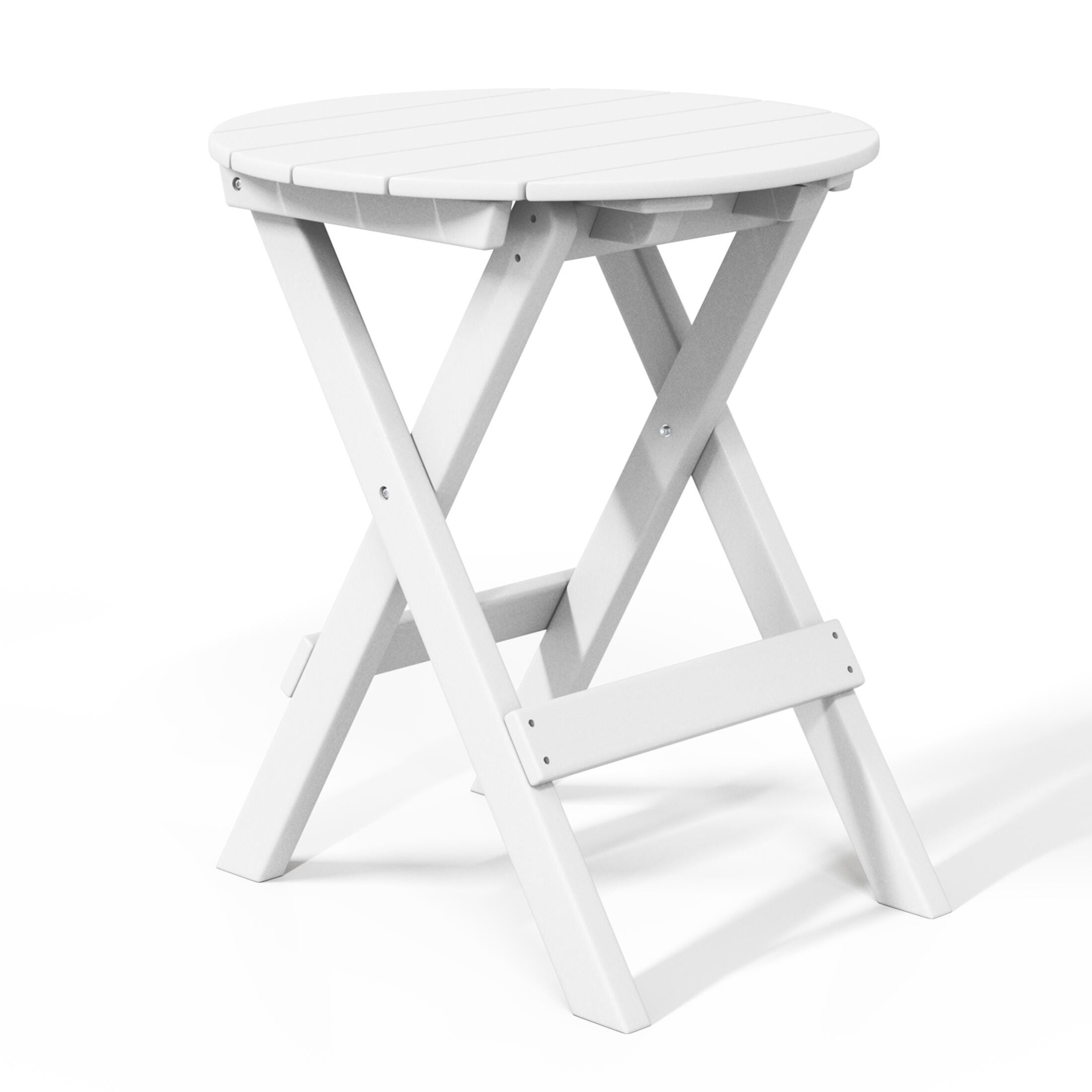 Westin Furniture Laguna Outdoor Bistro Table and 2 Chairs, White, large