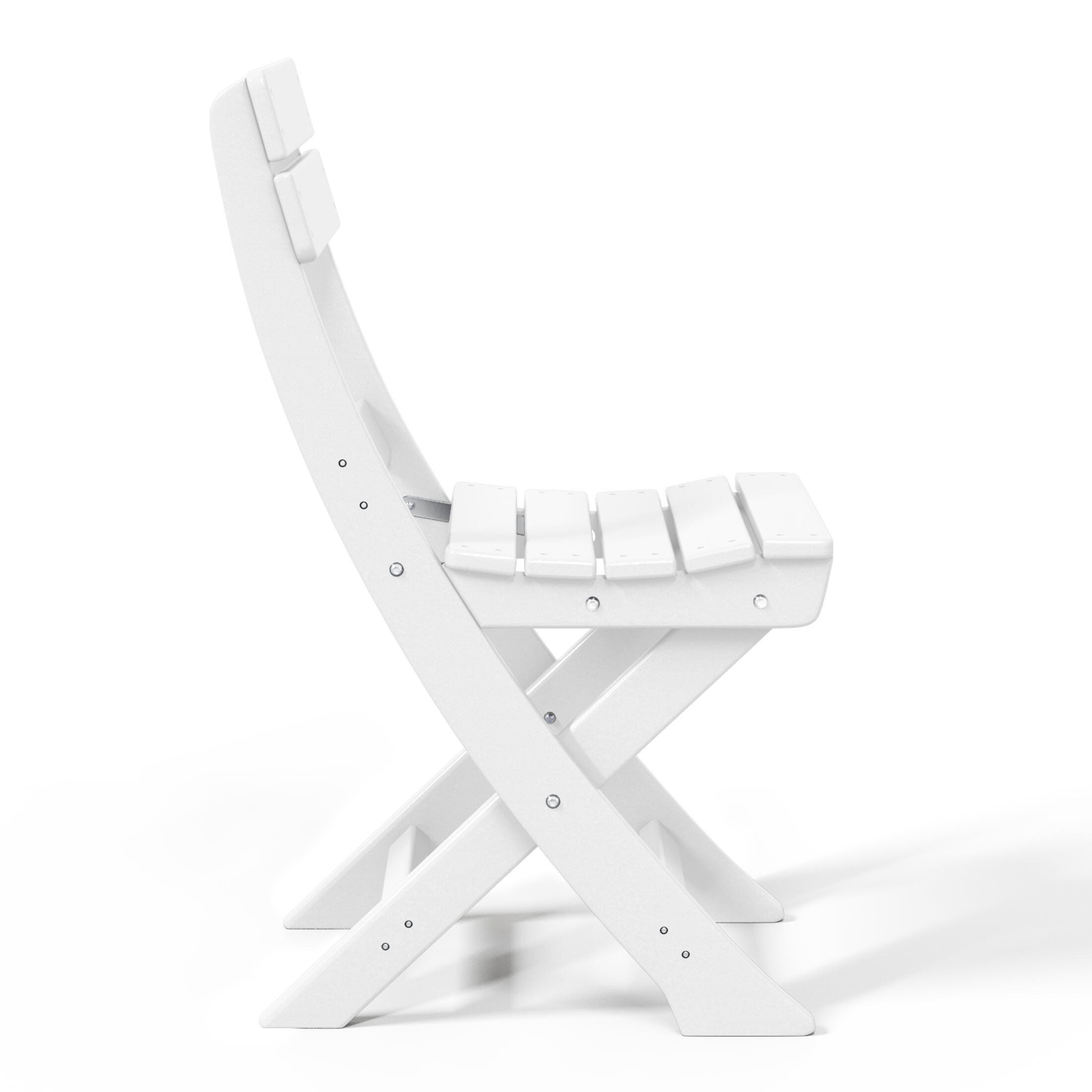 Westin Furniture Laguna Outdoor Bistro Table and 2 Chairs, White, large
