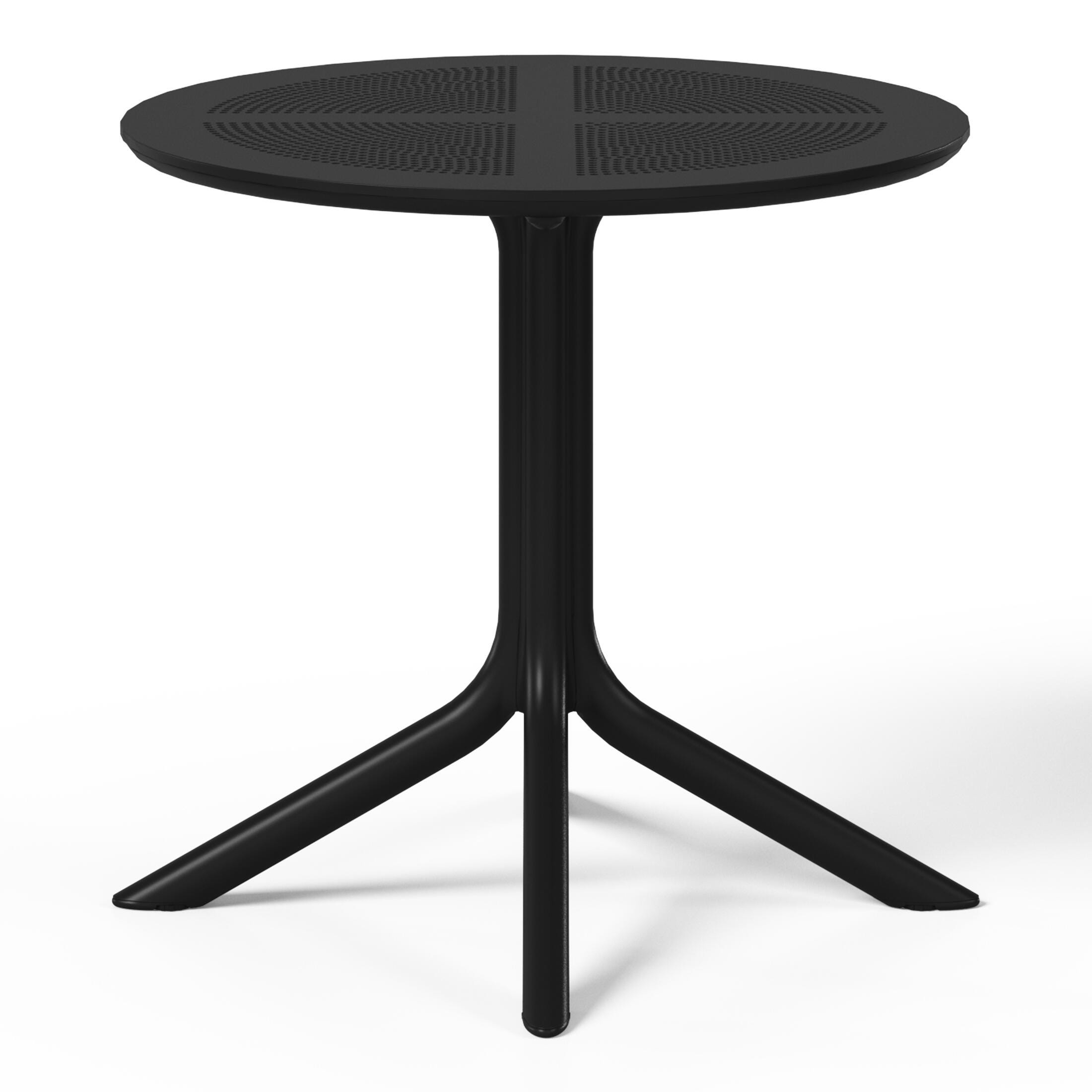 Westin Furniture Frond&Form Outdoor Round Dining Table and 4 Chairs, Black, large