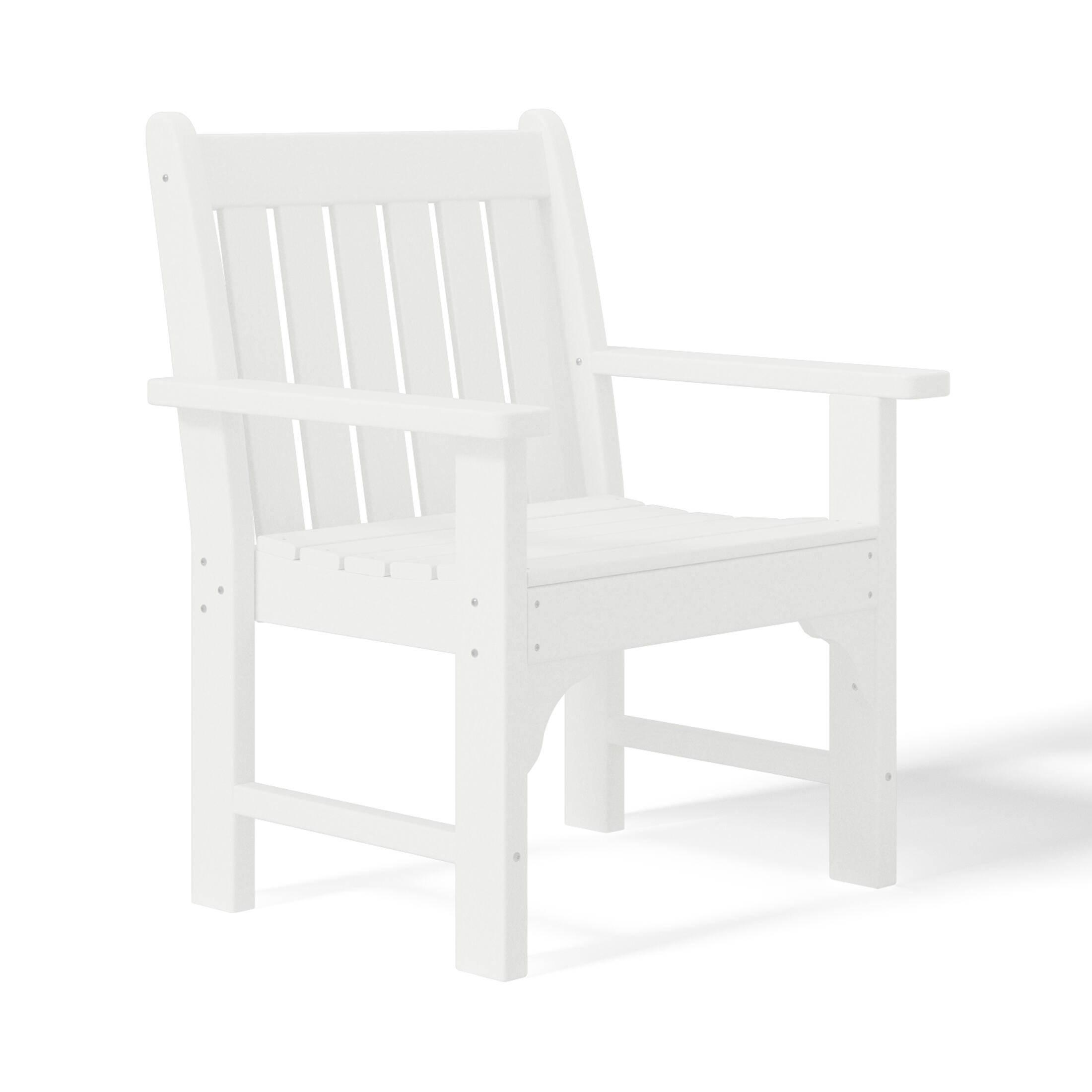 Westin Furniture Laguna Outdoor Square Dining Table and 4 Arm Chairs, White, large