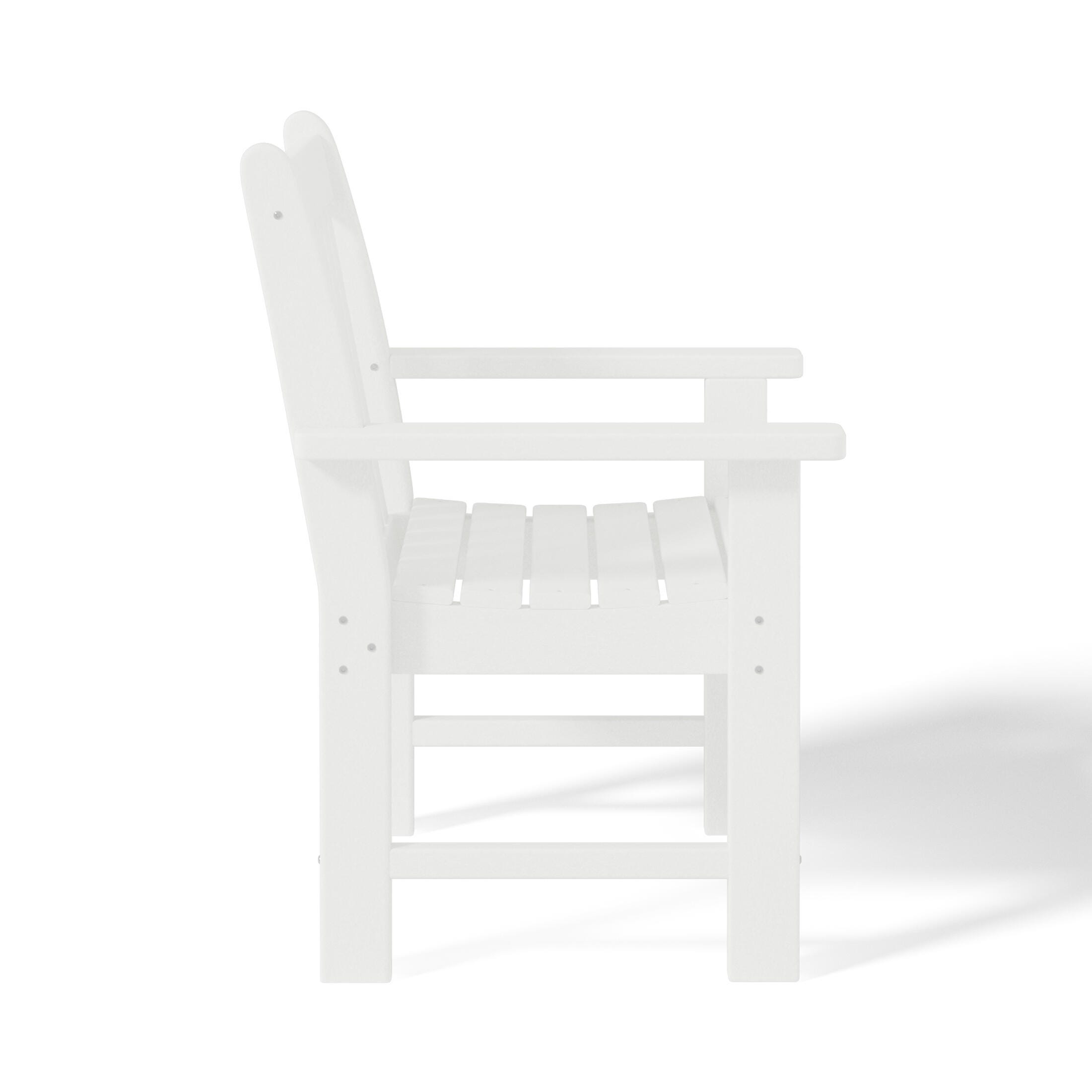 Westin Furniture Laguna Outdoor Square Dining Table and 4 Arm Chairs, White, large