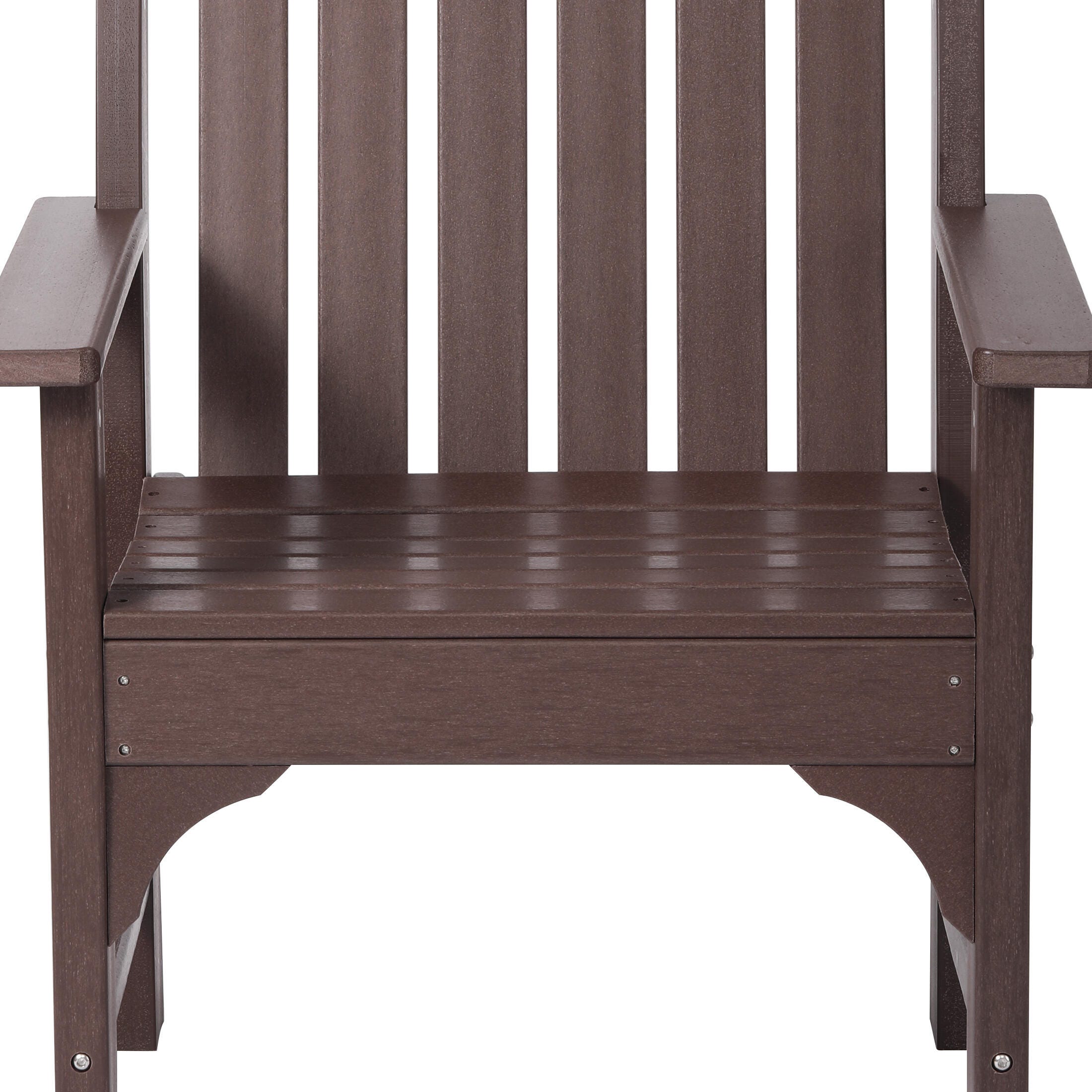 Westin Furniture Laguna Outdoor Square Dining Table and 4 Arm Chairs, Dark Brown, large