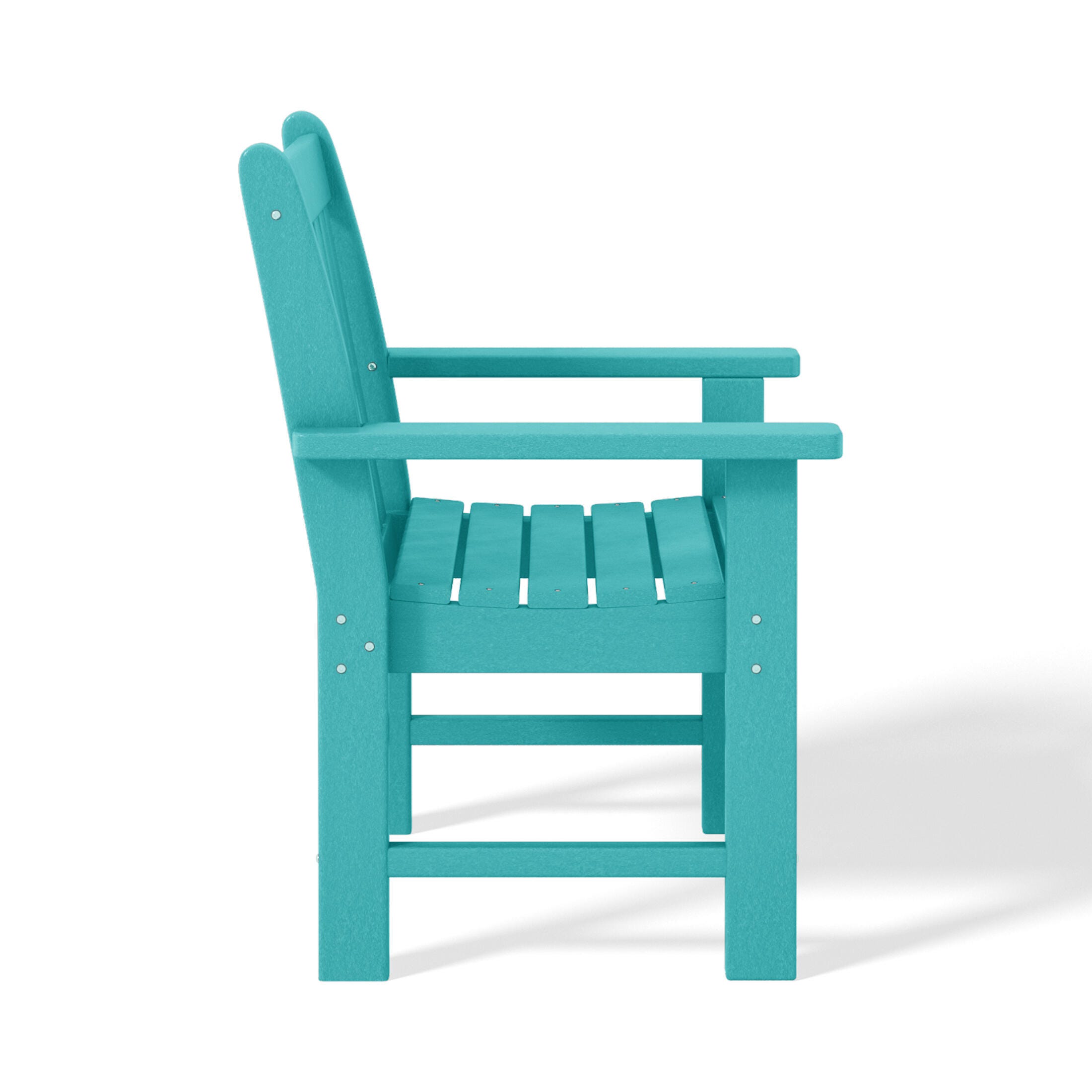 Westin Furniture Laguna Outdoor Square Dining Table and 4 Arm Chairs, Turquoise, large