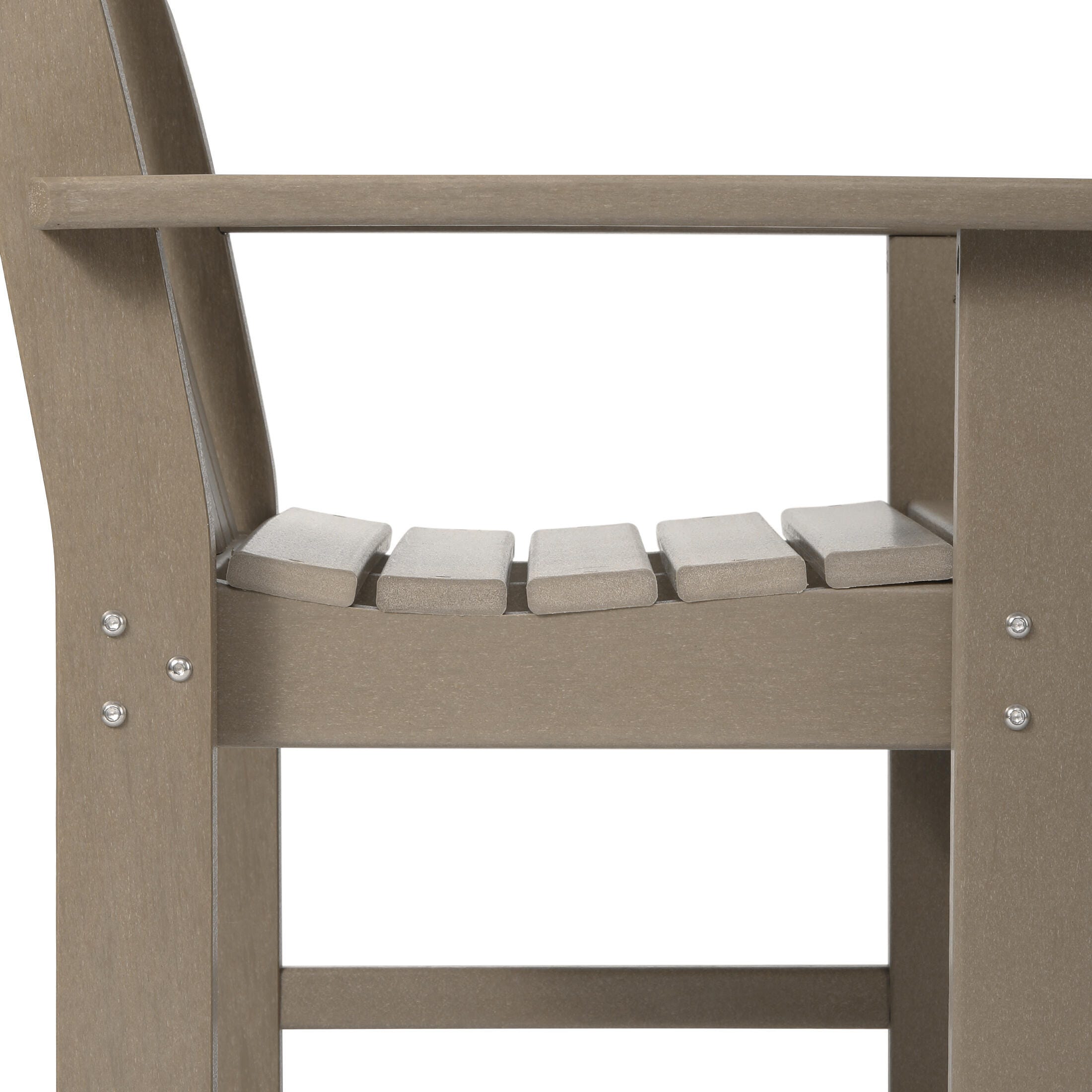 Westin Furniture Laguna Outdoor Square Dining Table and 4 Arm Chairs, Beige, large