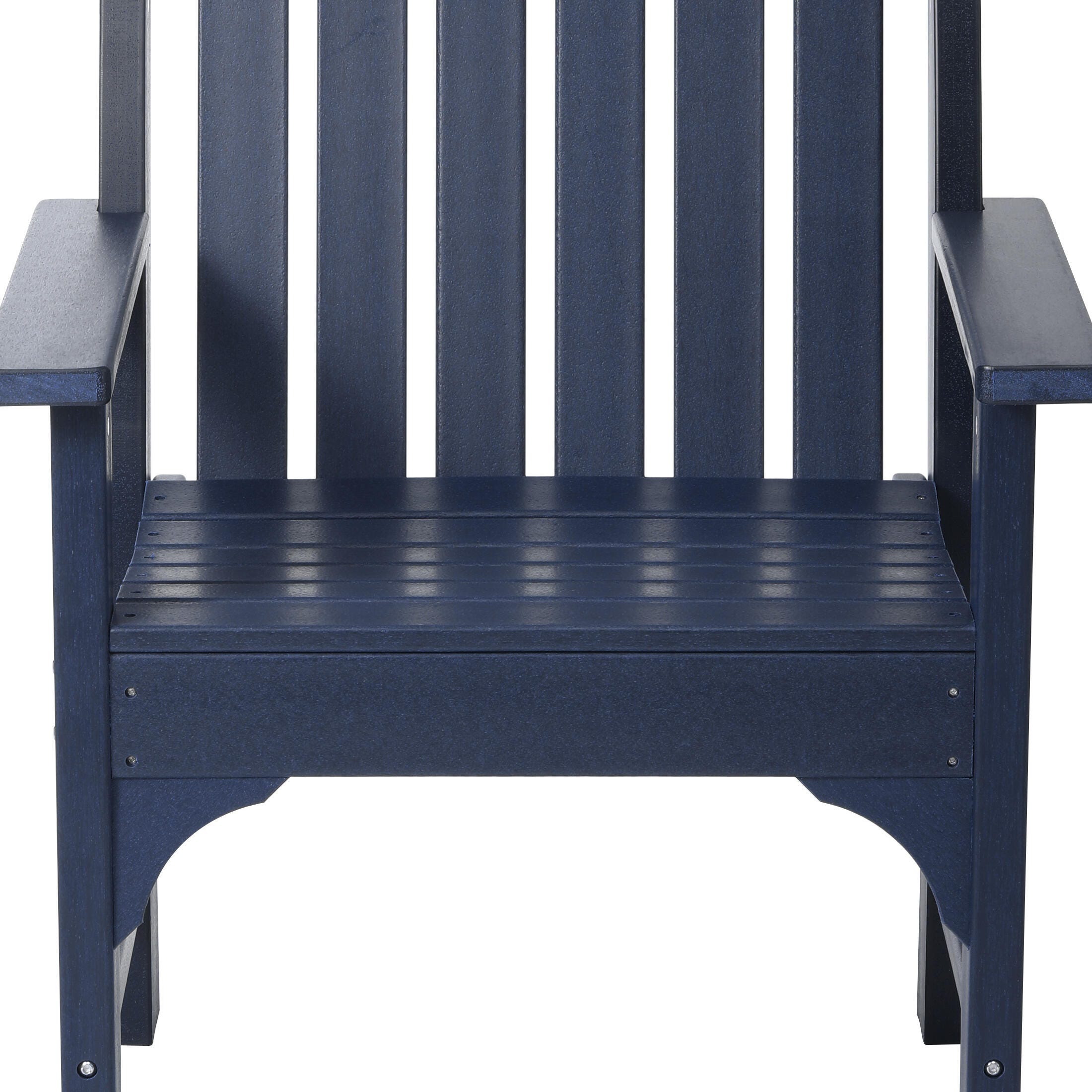 Westin Furniture Laguna Outdoor Square Dining Table and 4 Arm Chairs, Navy Blue, large