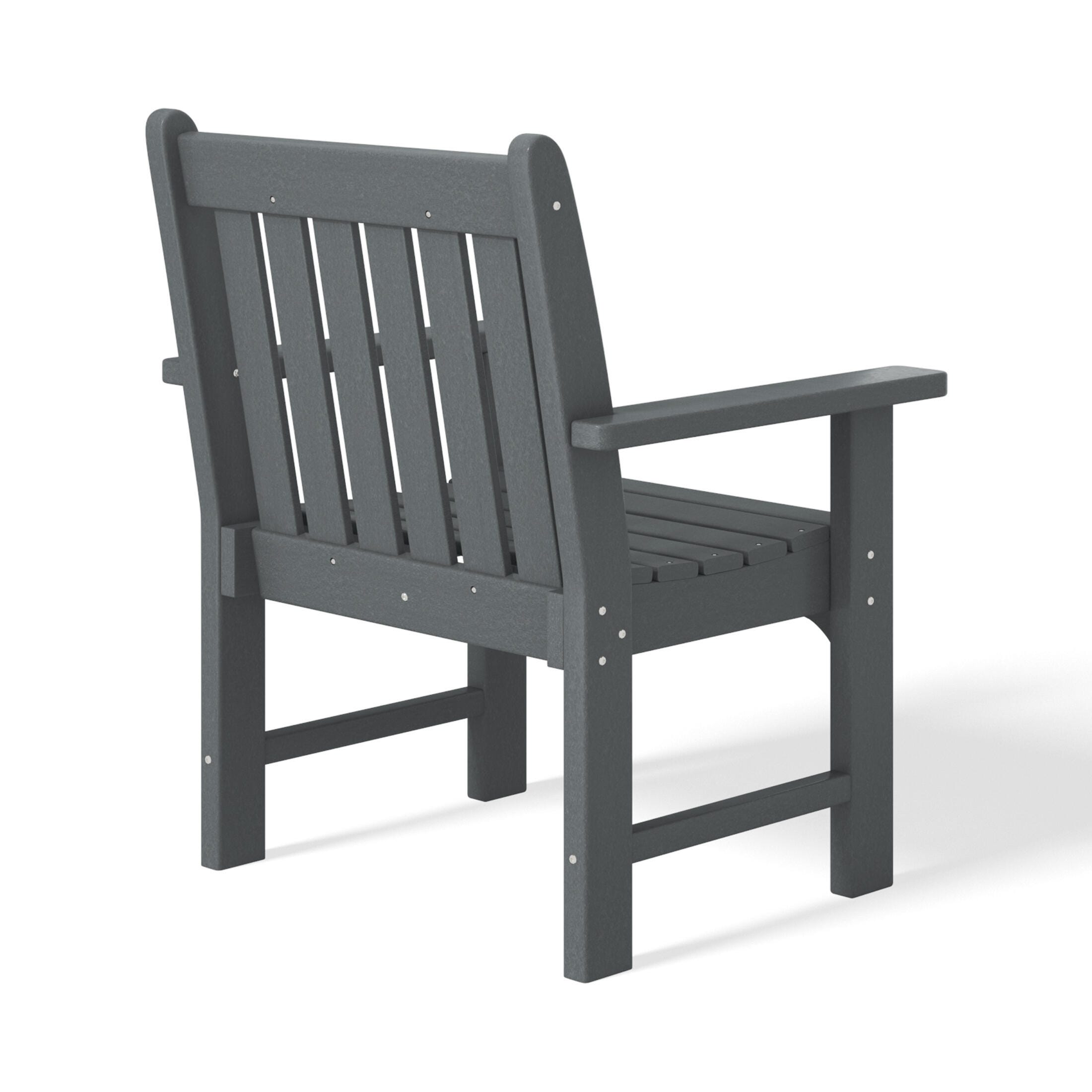 Westin Furniture Laguna Outdoor Square Dining Table and 4 Arm Chairs, Gray, large