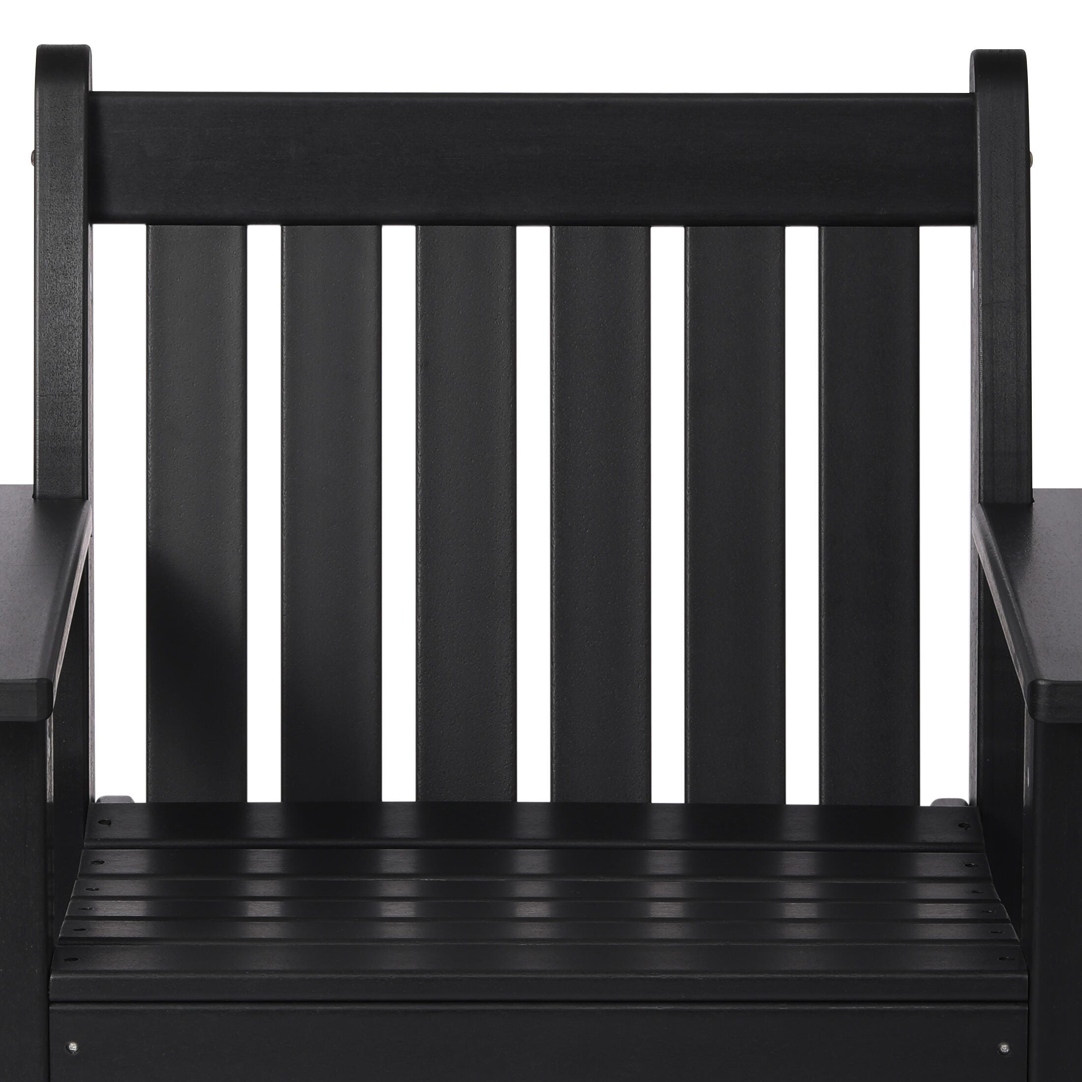 Westin Furniture Laguna Outdoor Square Dining Table and 4 Arm Chairs, Black, large