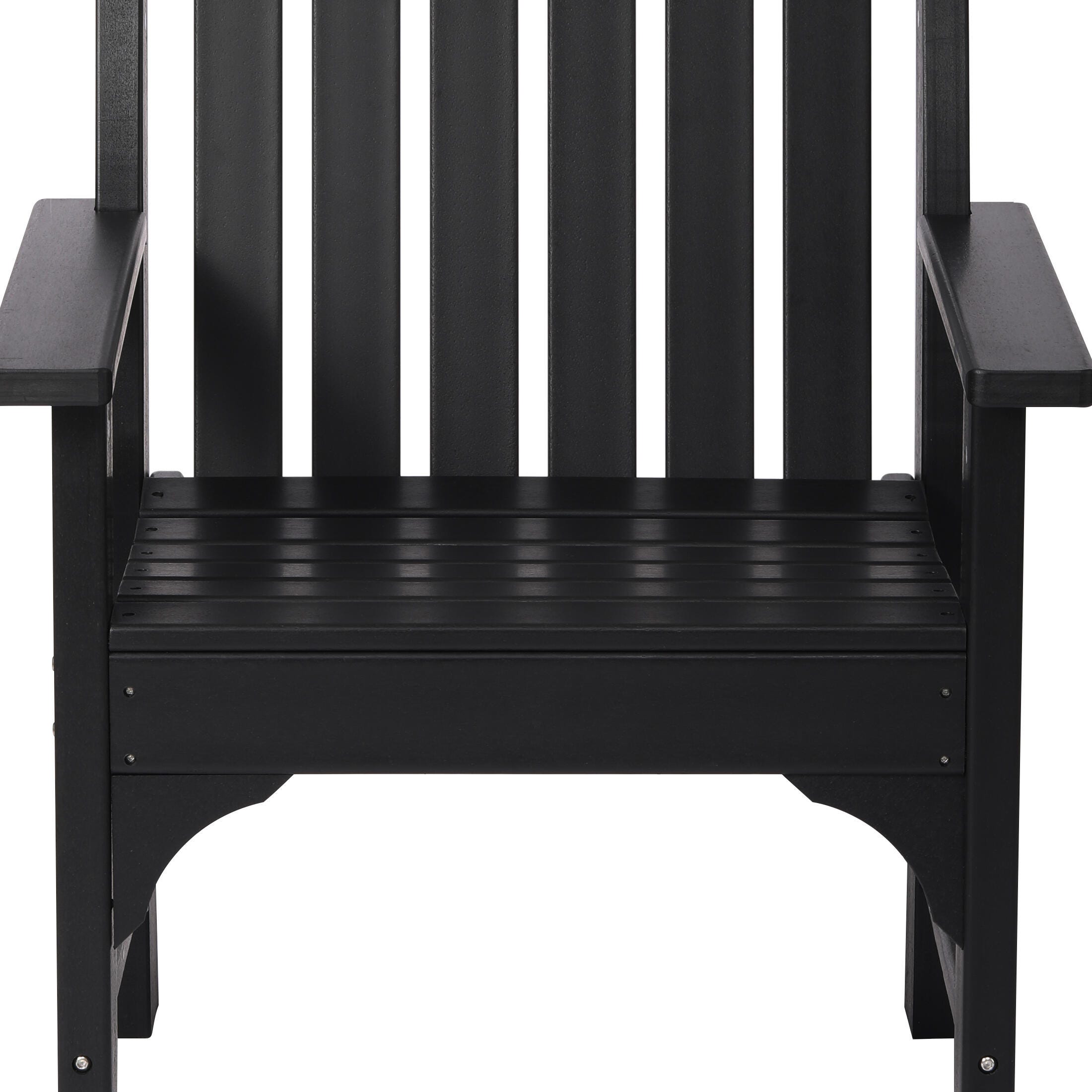 Westin Furniture Laguna Outdoor Square Dining Table and 4 Arm Chairs, Black, large