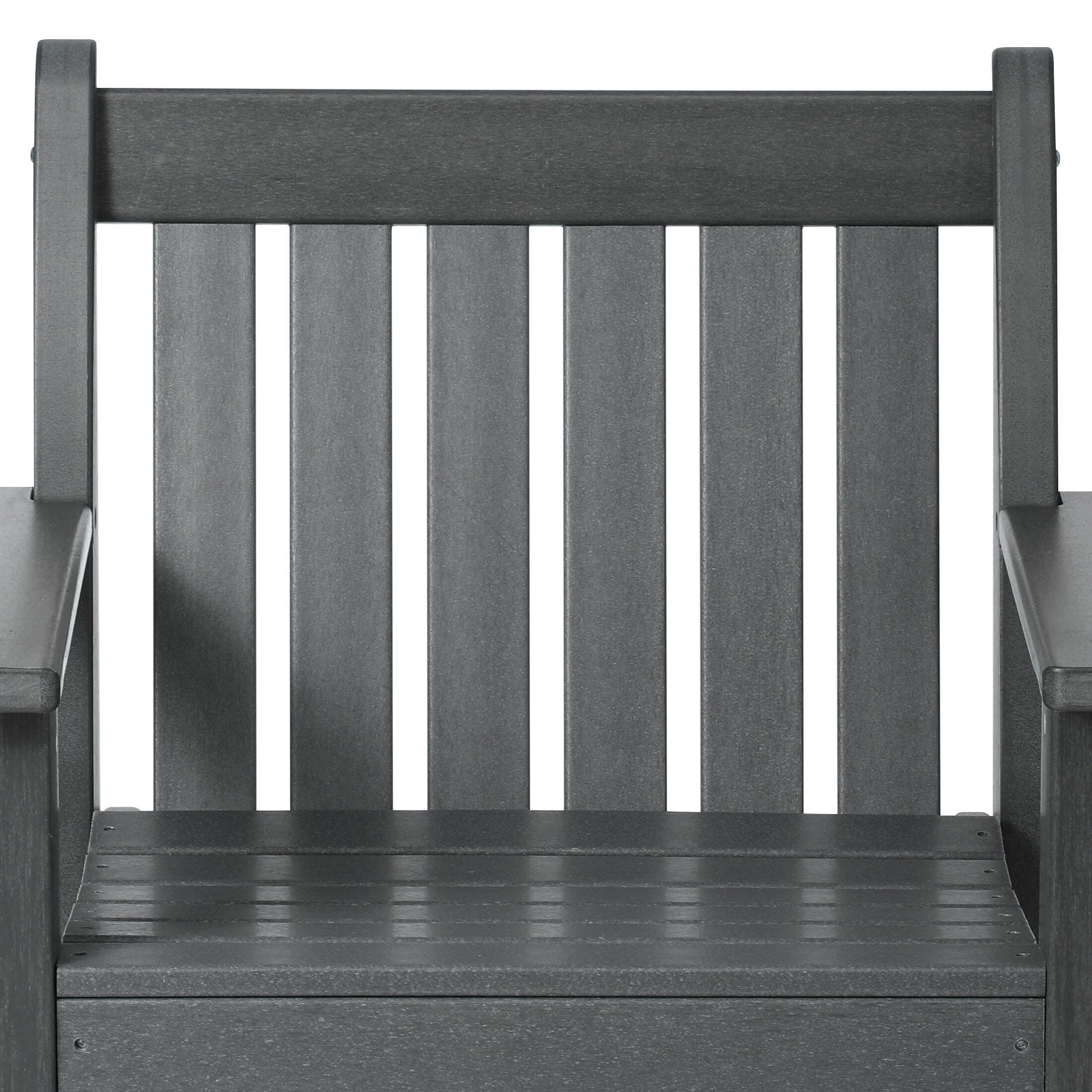 Westin Furniture Laguna Outdoor Dining Table and 6 Arm Chairs, Gray, large