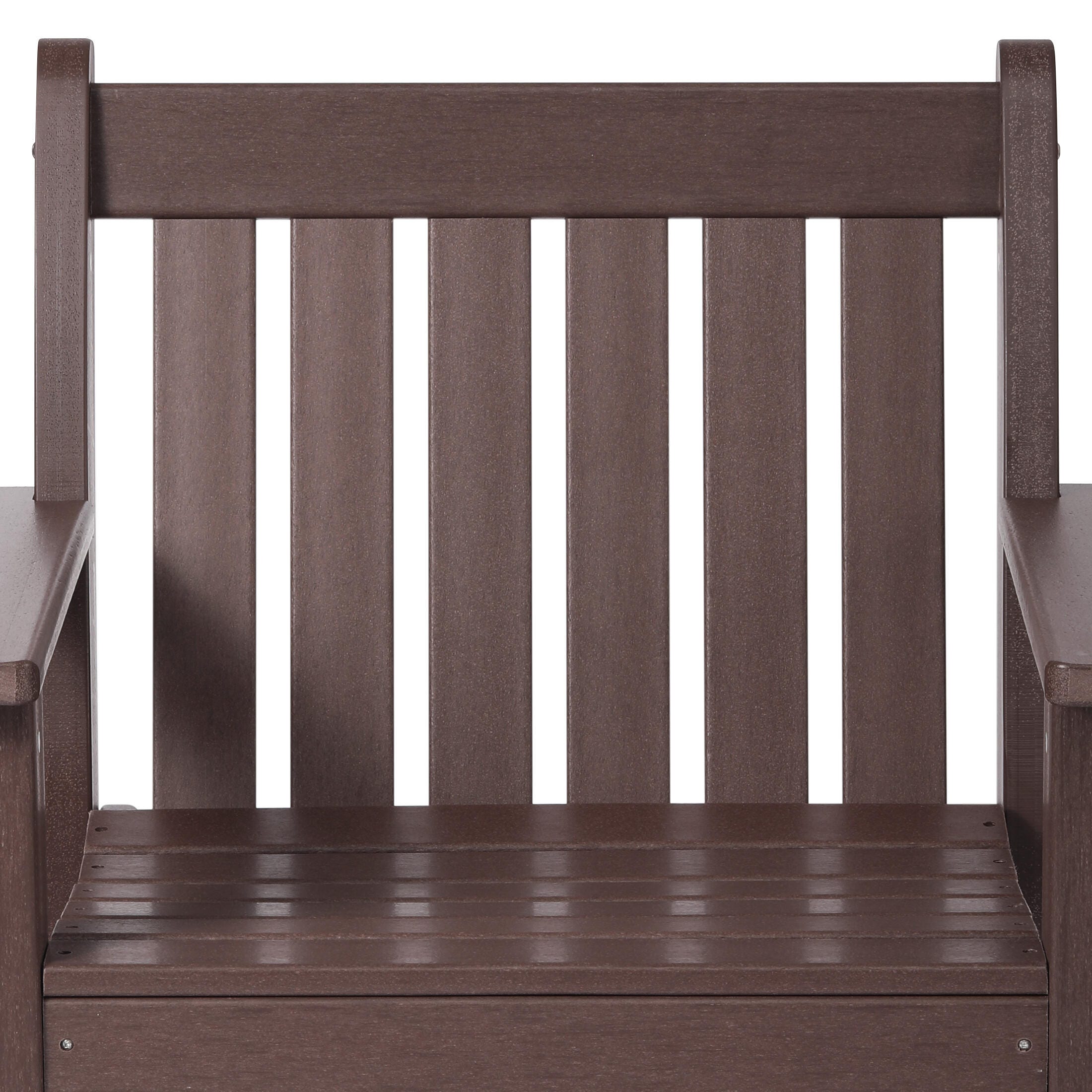 Westin Furniture Laguna Outdoor Dining Table and 6 Arm Chairs, Dark Brown, large