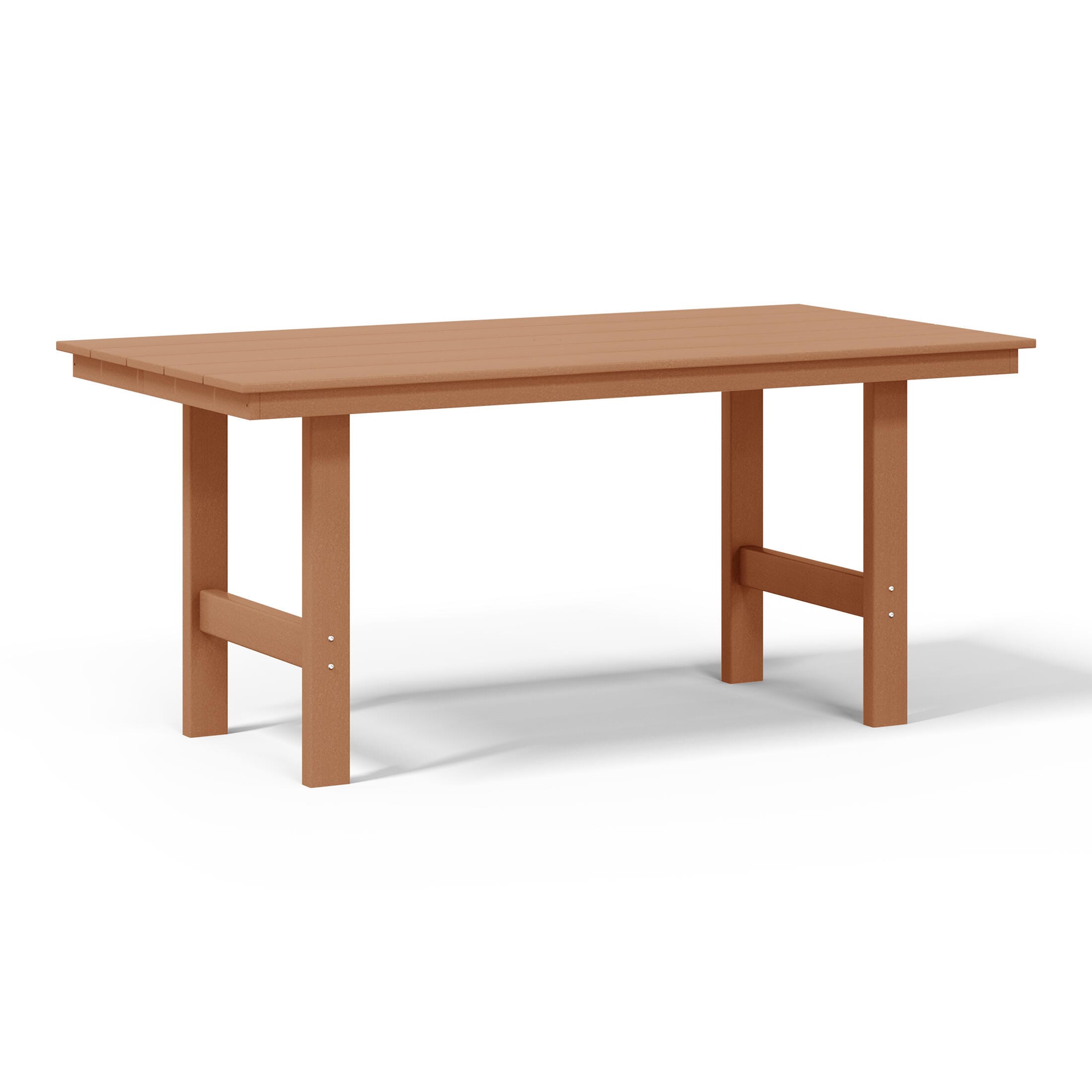 Westin Furniture Shoreside Outdoor Dining Table and 6 Arm Chairs, Teak, large