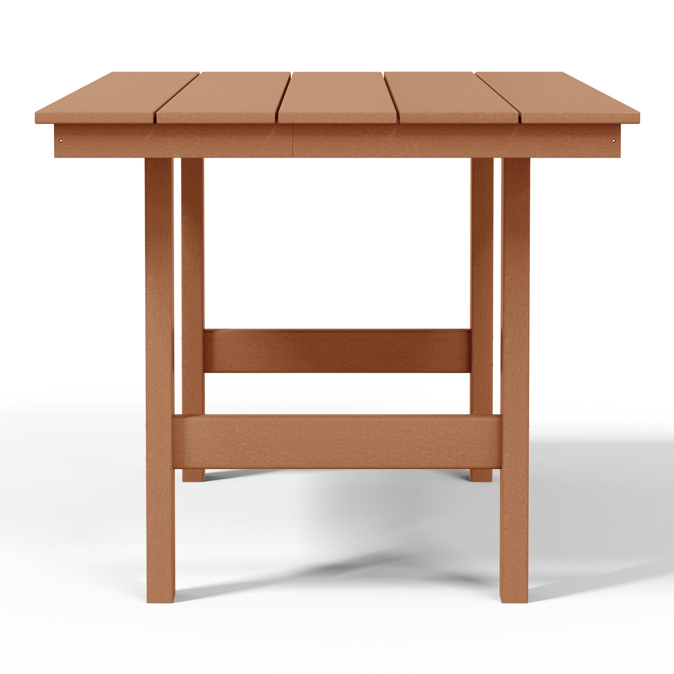 Westin Furniture Shoreside Outdoor Dining Table and 6 Arm Chairs, Teak, large