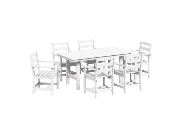 Westin Furniture Shoreside Outdoor Dining Table and 6 Arm Chairs