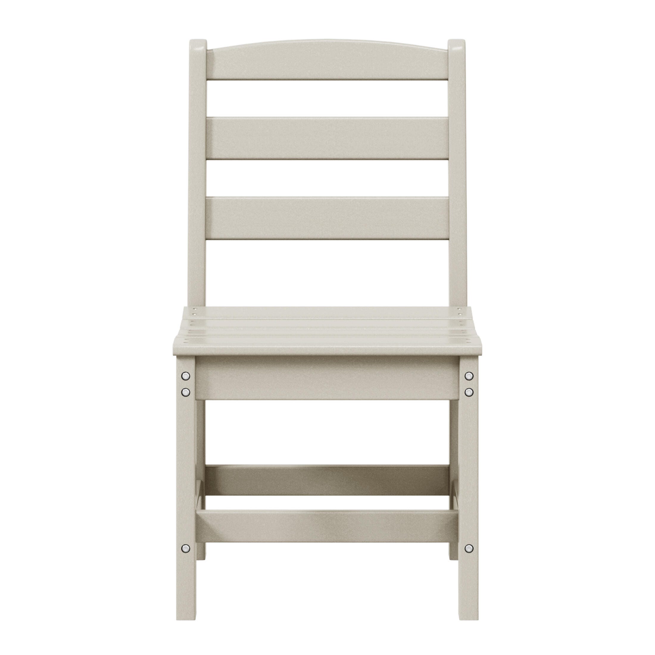 Westin Furniture Shoreside Outdoor Dining Table and 6 Armless Chairs, Sand, large