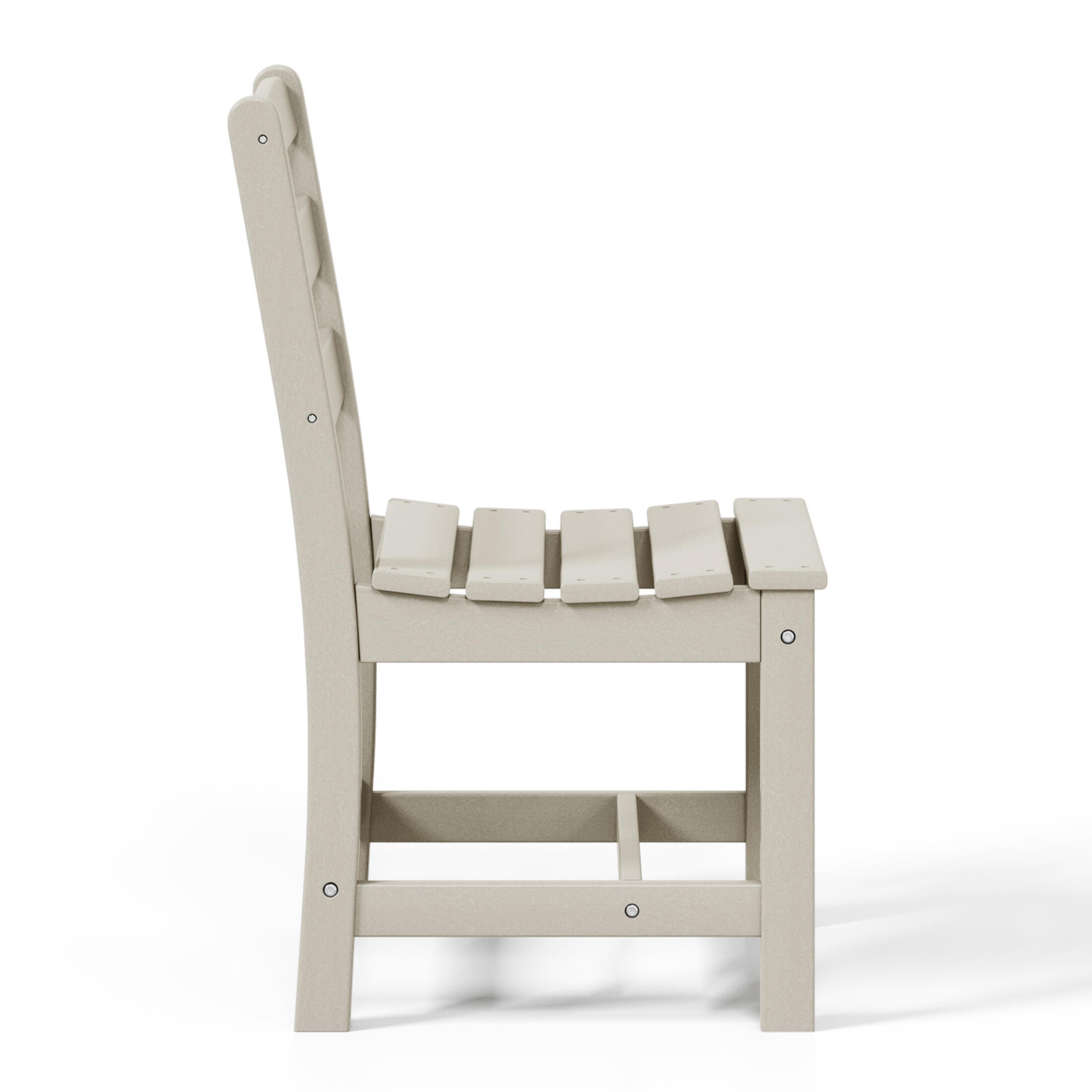 Westin Furniture Shoreside Outdoor Dining Table and 6 Armless Chairs, Sand, large