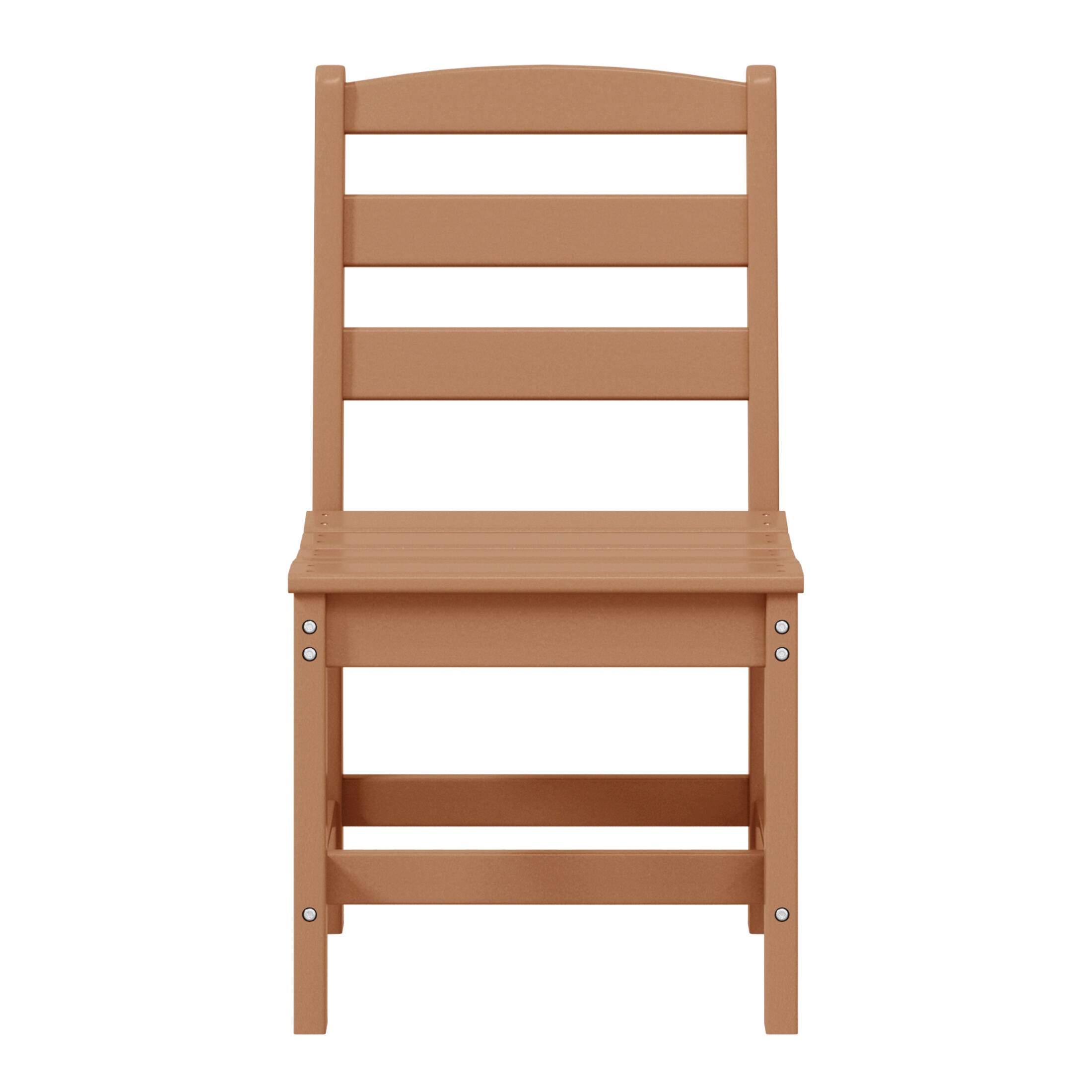 Westin Furniture Shoreside Outdoor Dining Table and 6 Armless Chairs, Teak, large