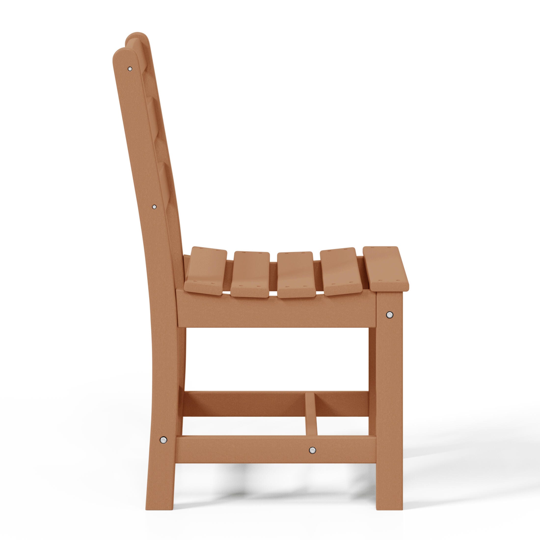 Westin Furniture Shoreside Outdoor Dining Table and 6 Armless Chairs, Teak, large