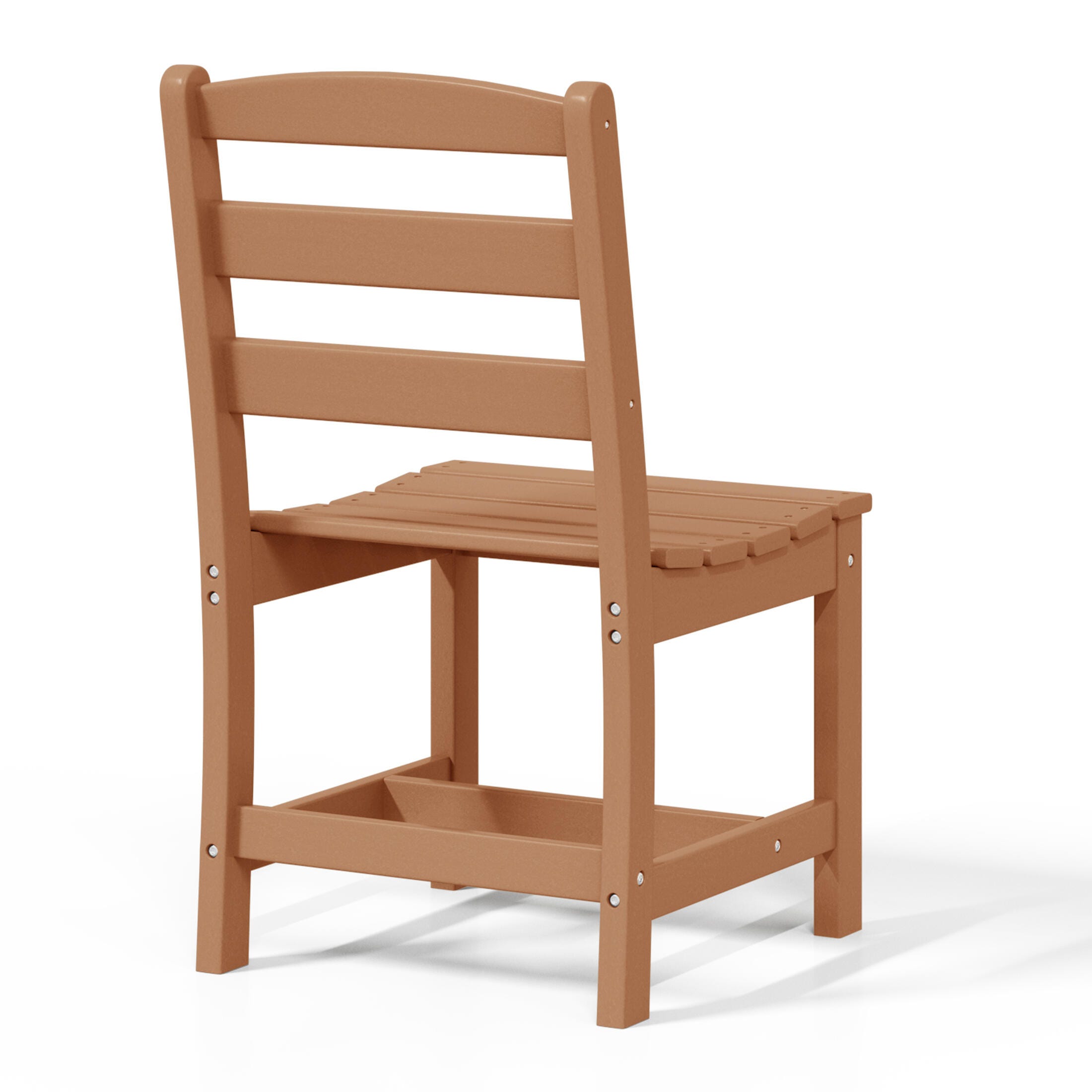 Westin Furniture Shoreside Outdoor Dining Table and 6 Armless Chairs, Teak, large