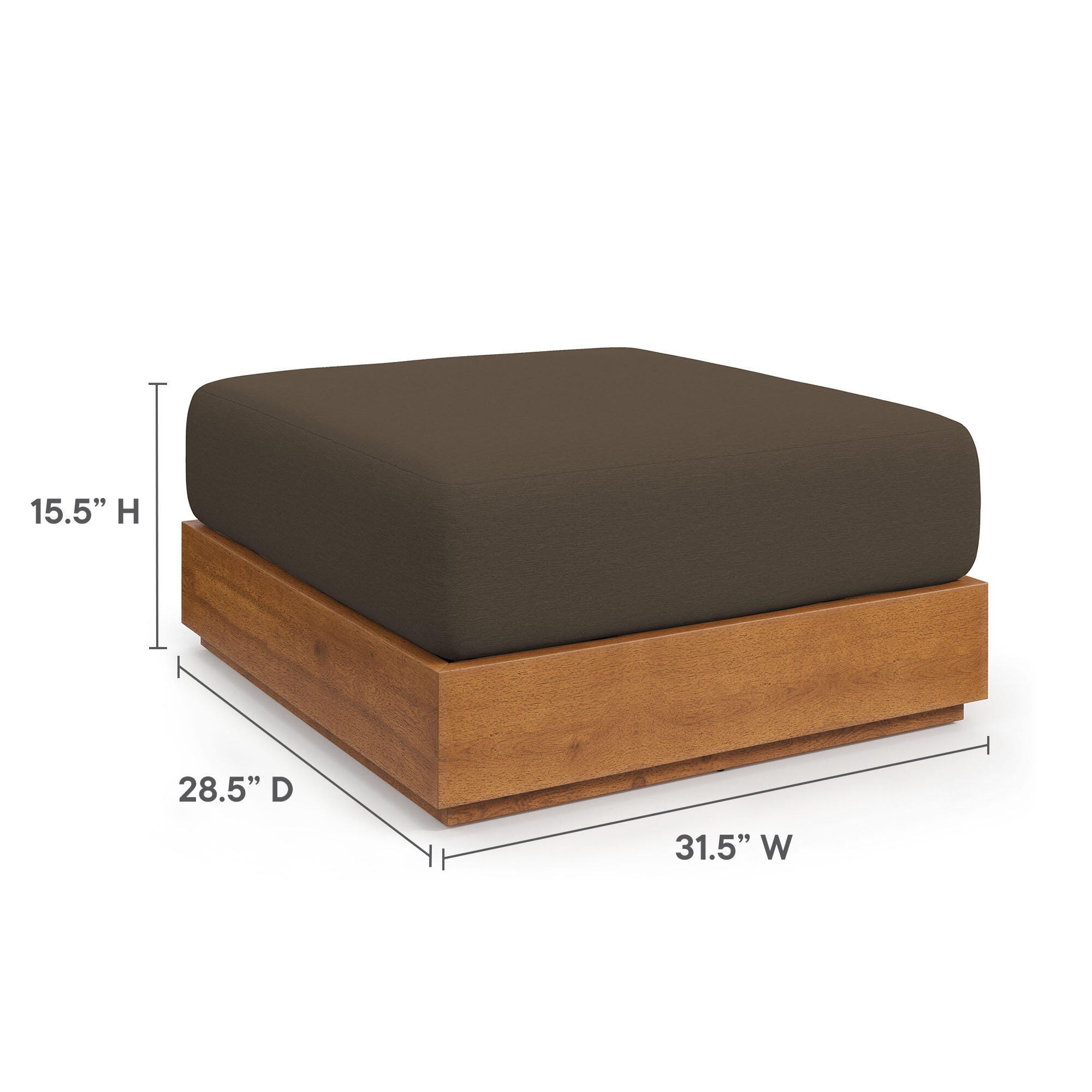 Modway Tahoe Outdoor Armchair and Ottoman, , large
