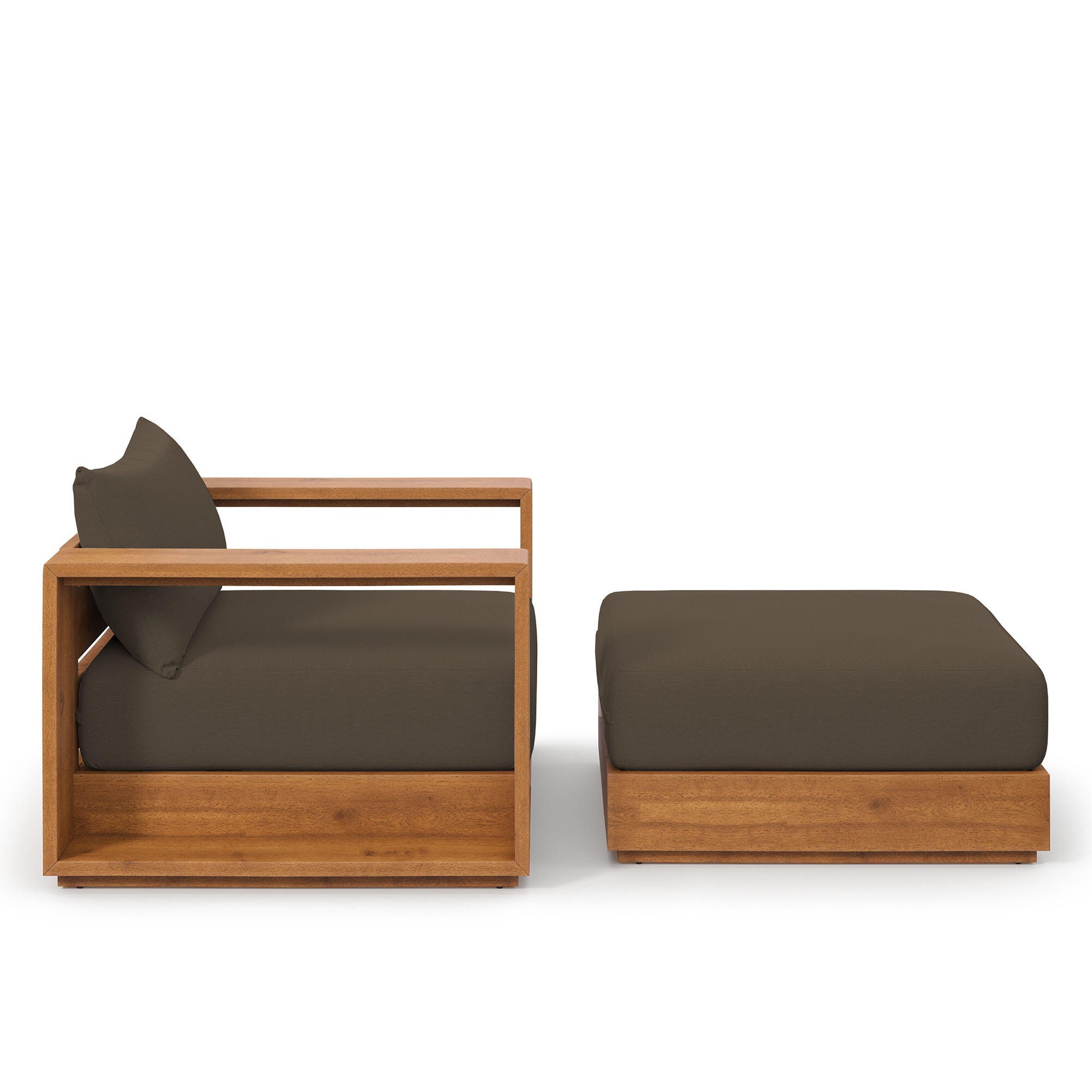 Modway Tahoe Outdoor Armchair and Ottoman, , large