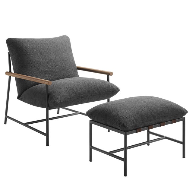 Modway Raya Outdoor Lounge Chair and Ottoman