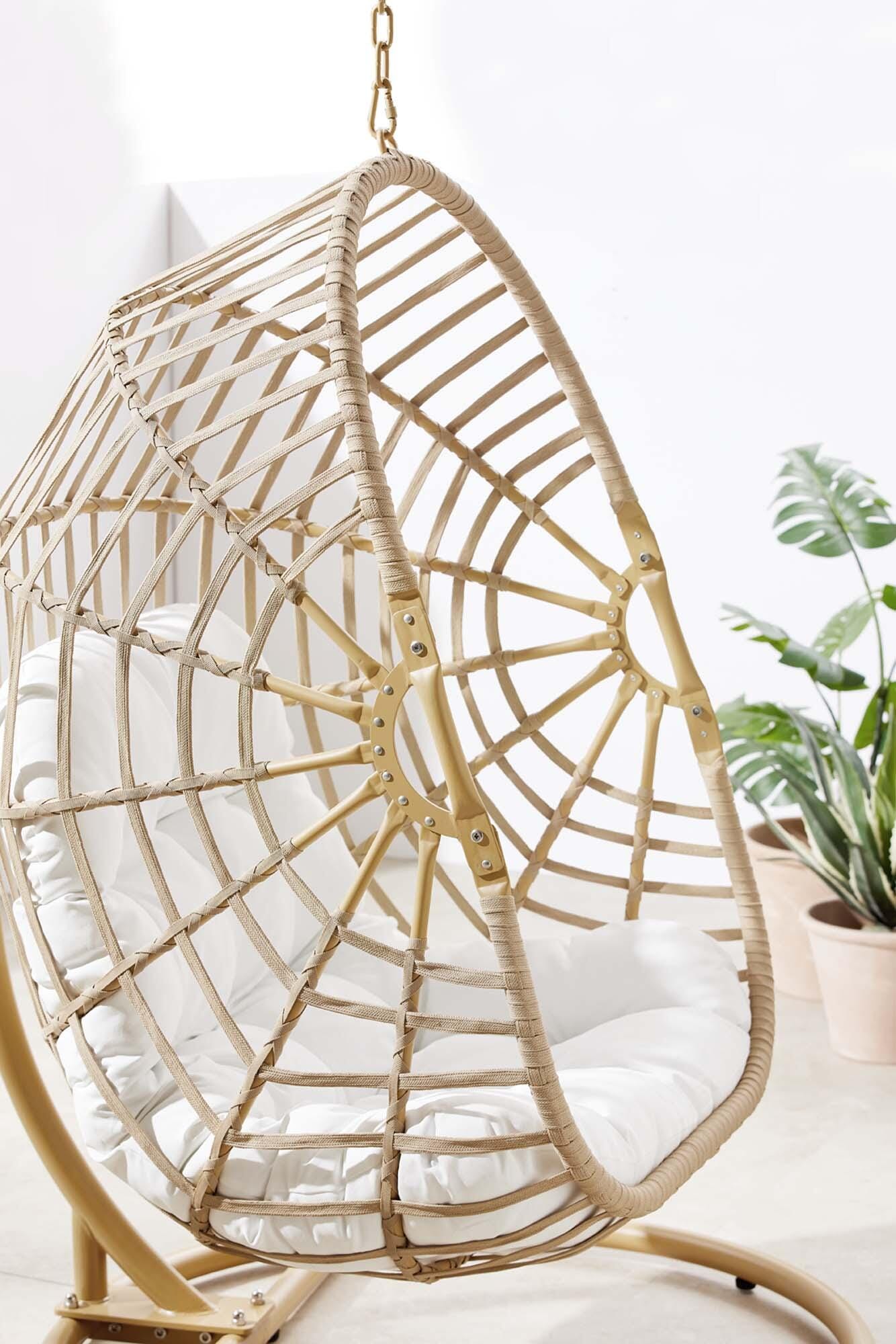 Modway Amalie Outdoor Hanging Egg Chair, , large