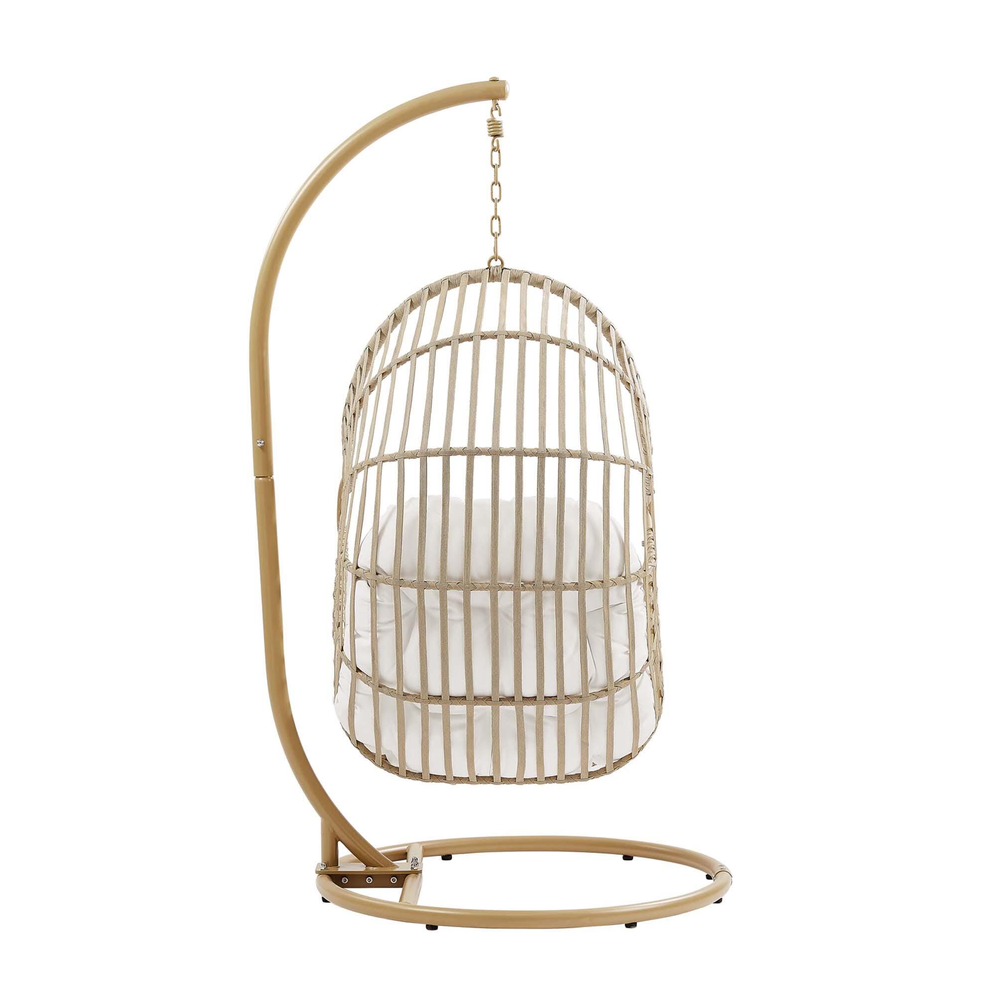 Modway Amalie Outdoor Hanging Egg Chair, , large