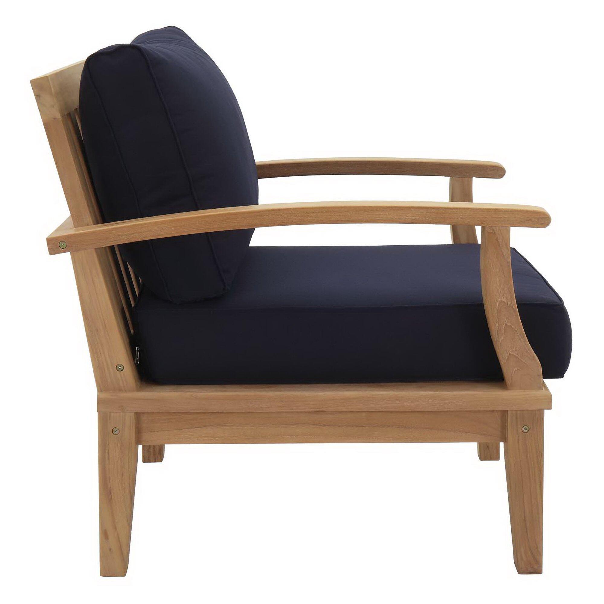 Modway Marina Outdoor 2 Lounge Chair and 2 Ottoman Set, , large
