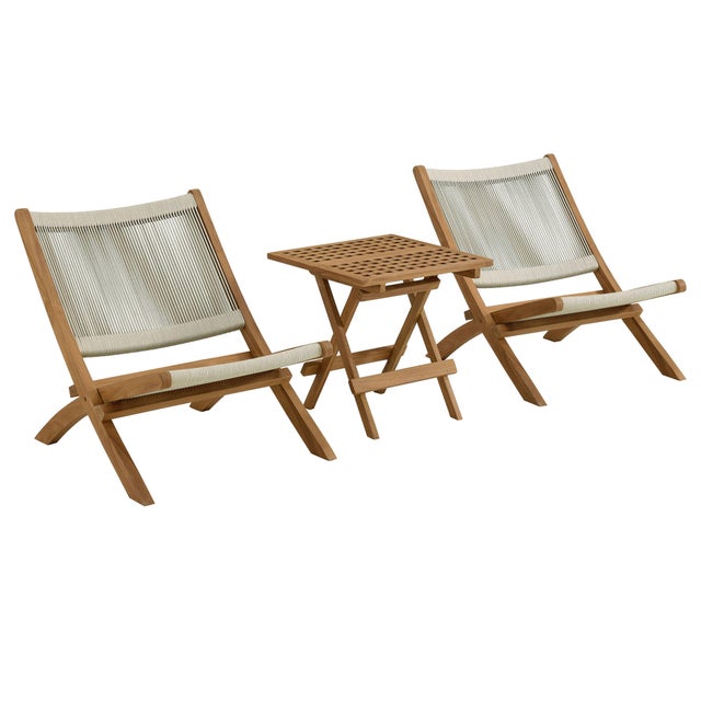 Modway Vienna Outdoor 2 Lounge Chairs And Side Table