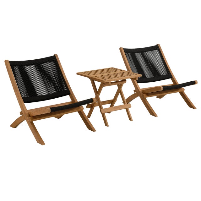 Modway Vienna Outdoor 2 Lounge Chairs And Side Table