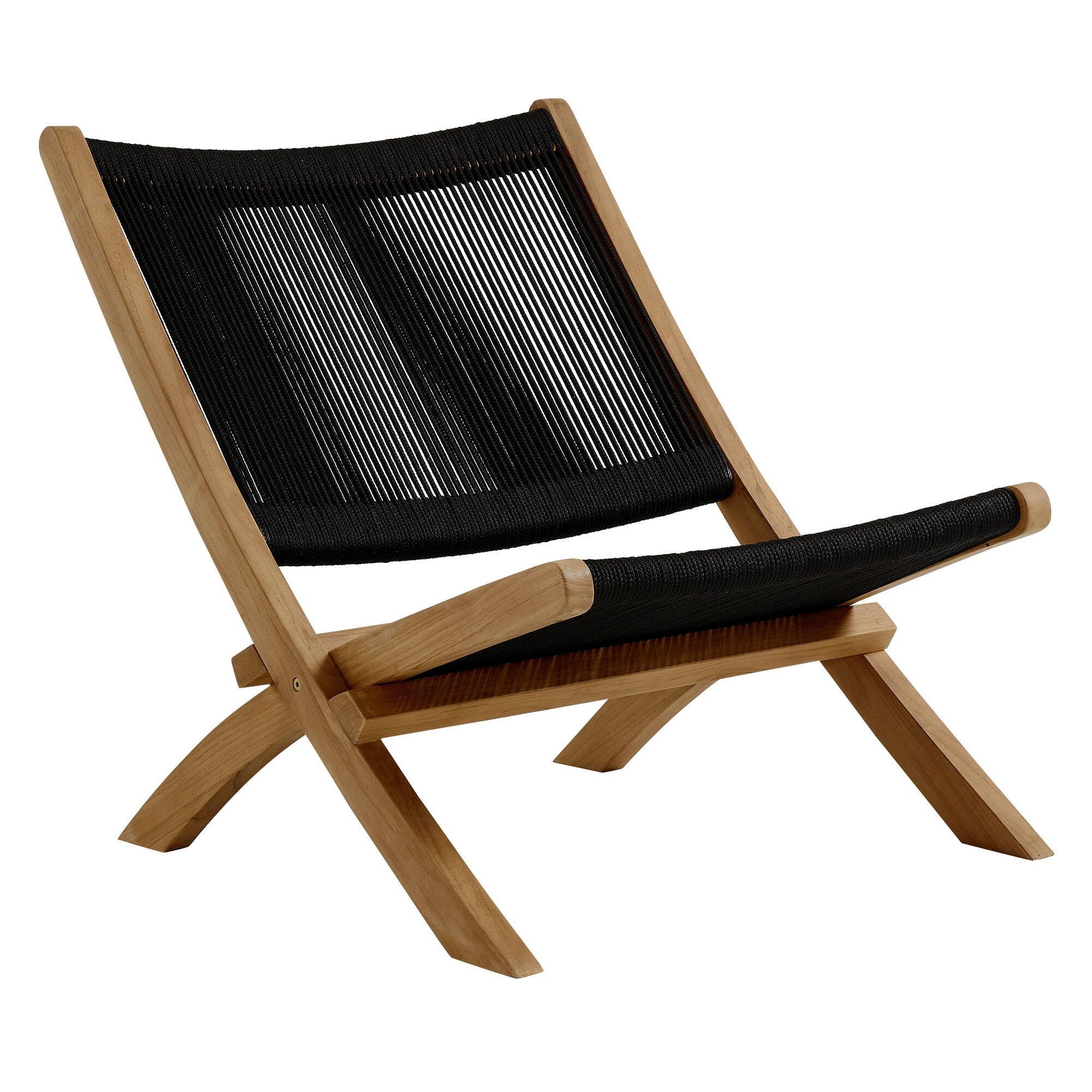 Modway Vienna Outdoor 2 Lounge Chairs And Side Table, Natural/Black, large