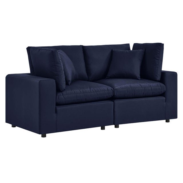 Modway Commix Outdoor Loveseat, Navy