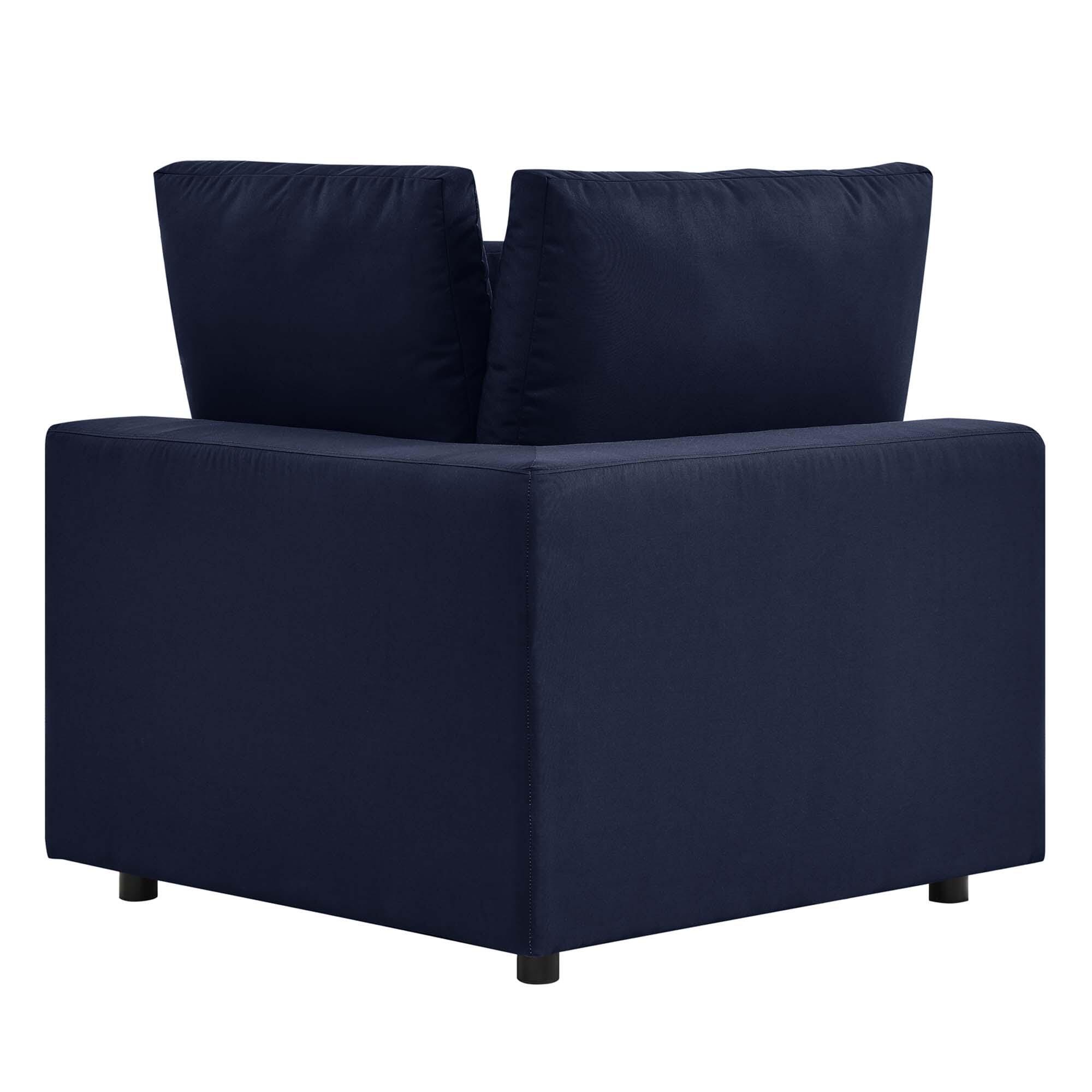 Modway Commix Outdoor Loveseat, Navy, large