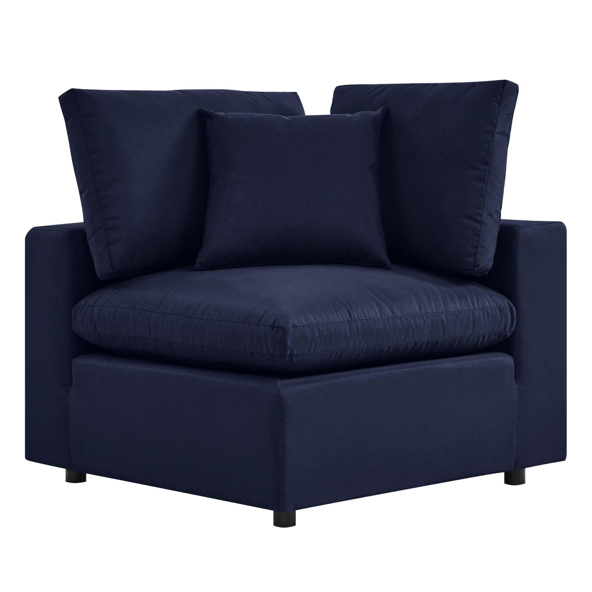 Modway Commix Outdoor Loveseat, Navy, large