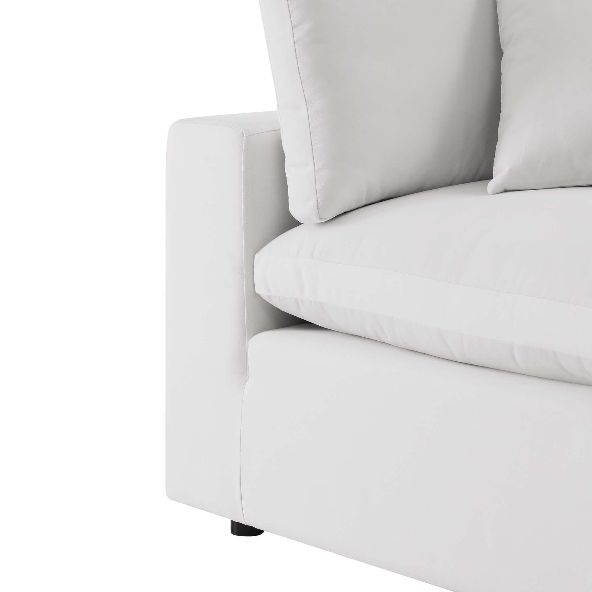 Modway Commix Outdoor Loveseat, White, large