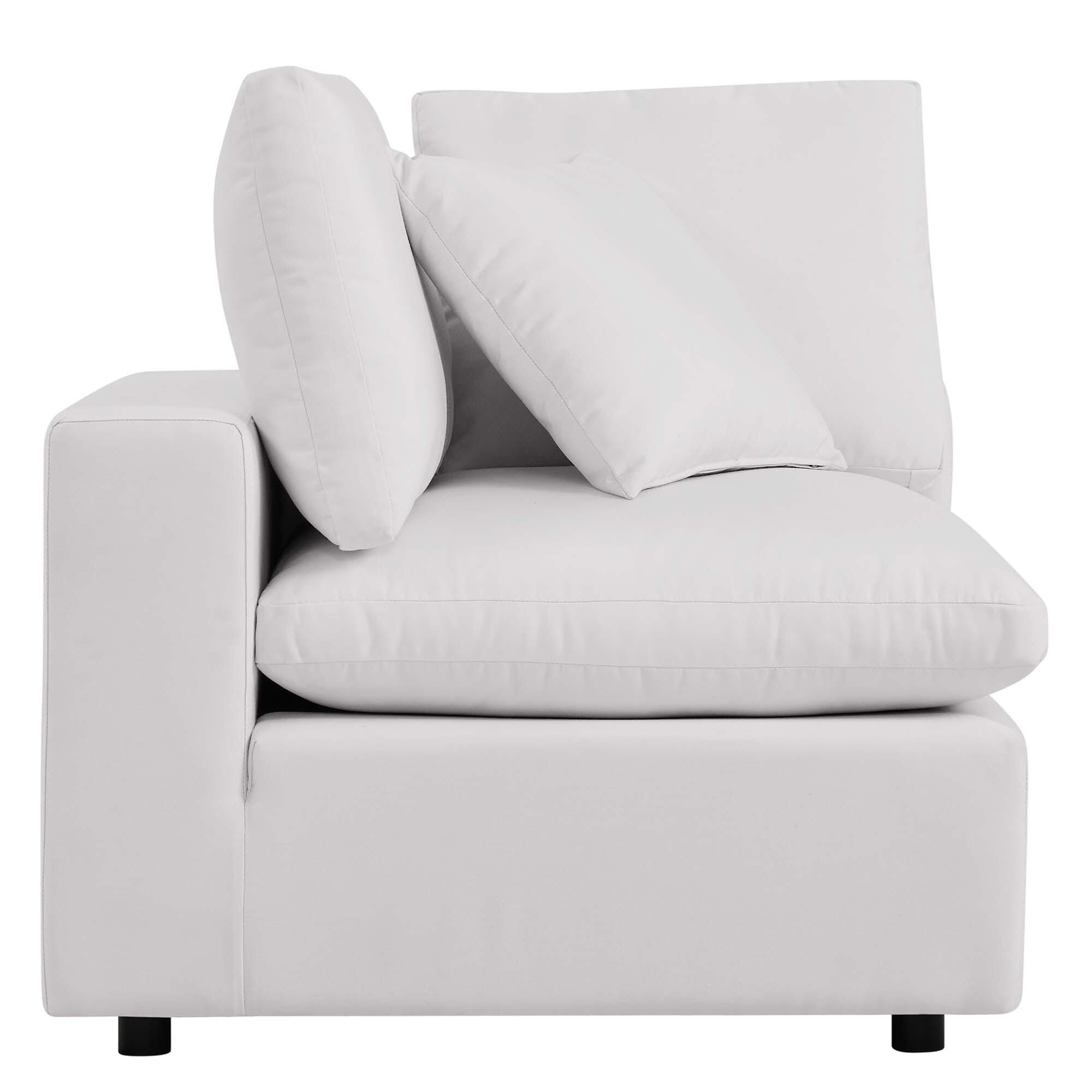 Modway Commix Outdoor Loveseat, White, large