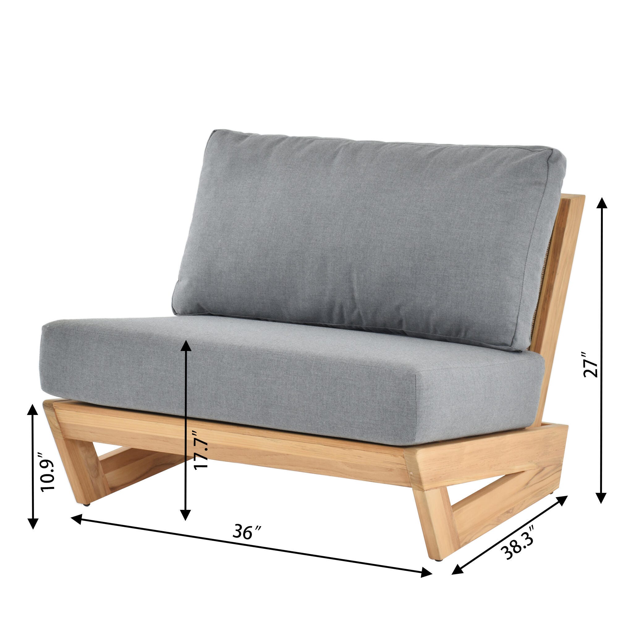 A-Eco Living Outdoor Sofa and 2 Chairs with Coffee Table, , large