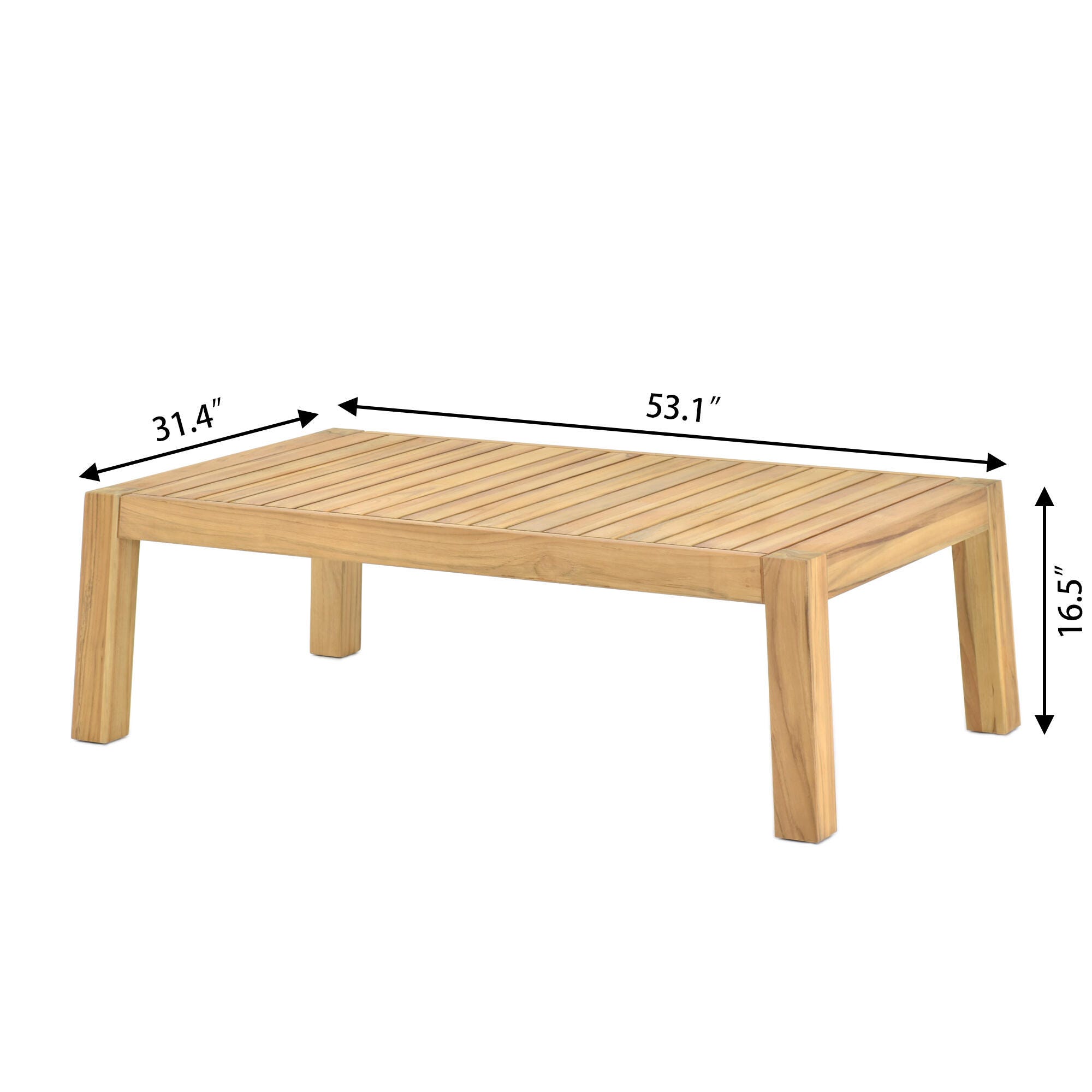 A-Eco Living Outdoor Sofa and 2 Chairs with Coffee Table, , large
