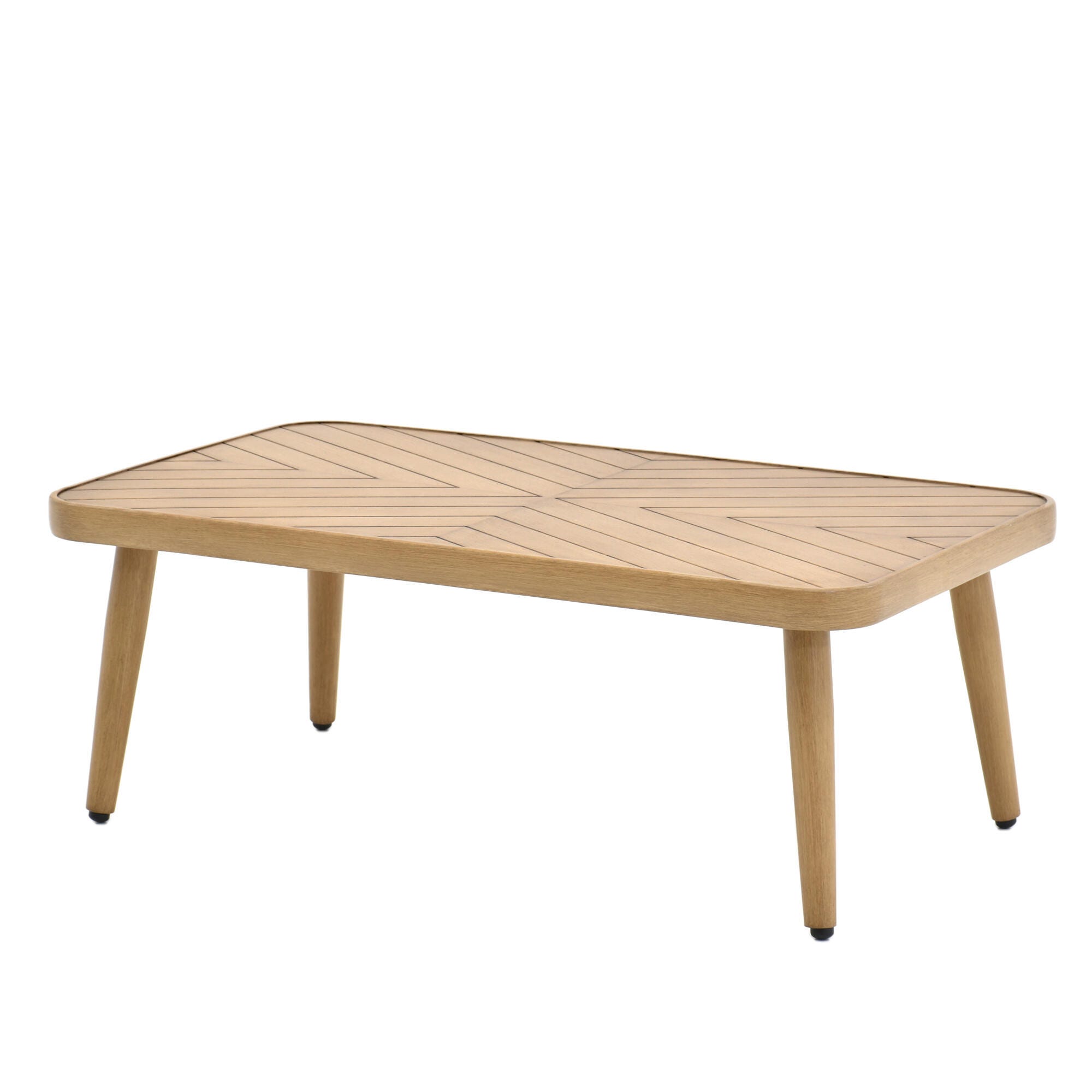A-Eco Living Outdoor Sofa with 2 Chairs and Coffee Table, , large