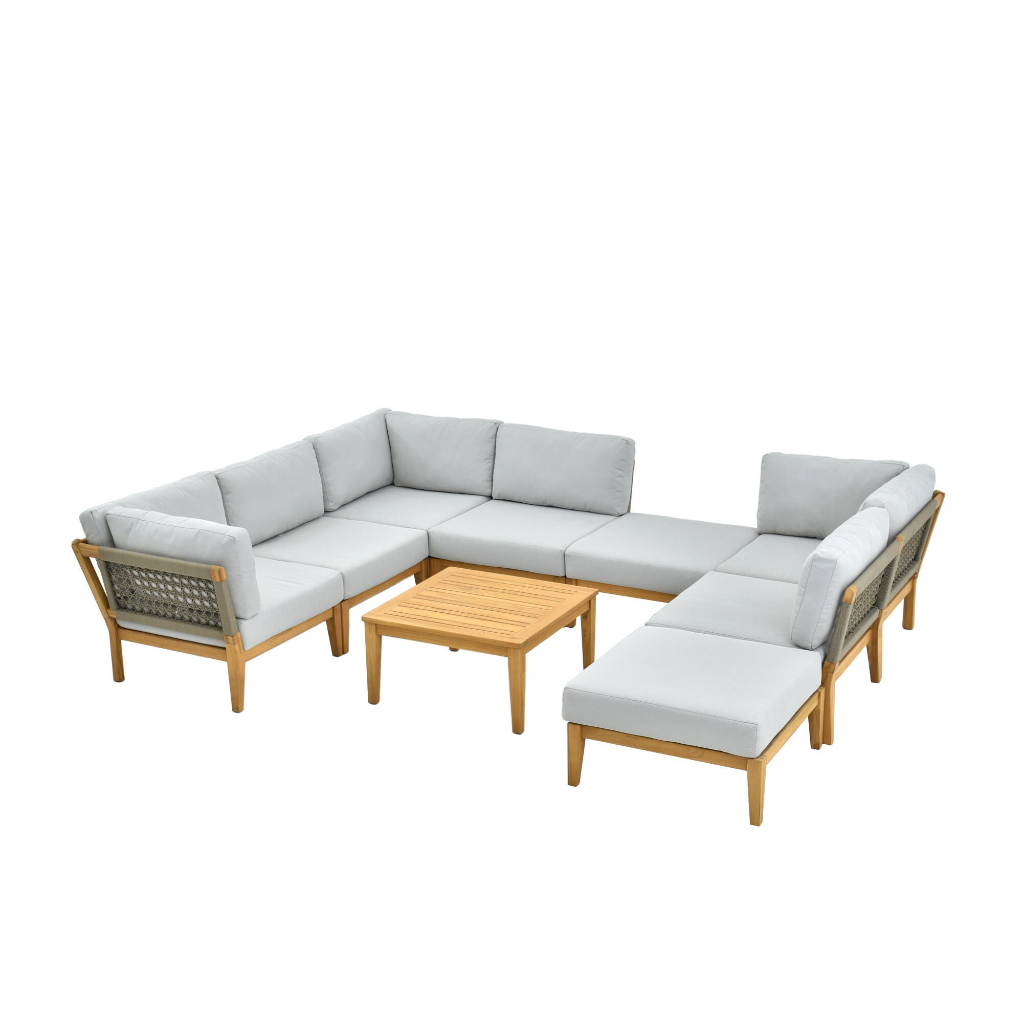 A-Eco Living Outdoor Furniture Set with Coffee Table, , large