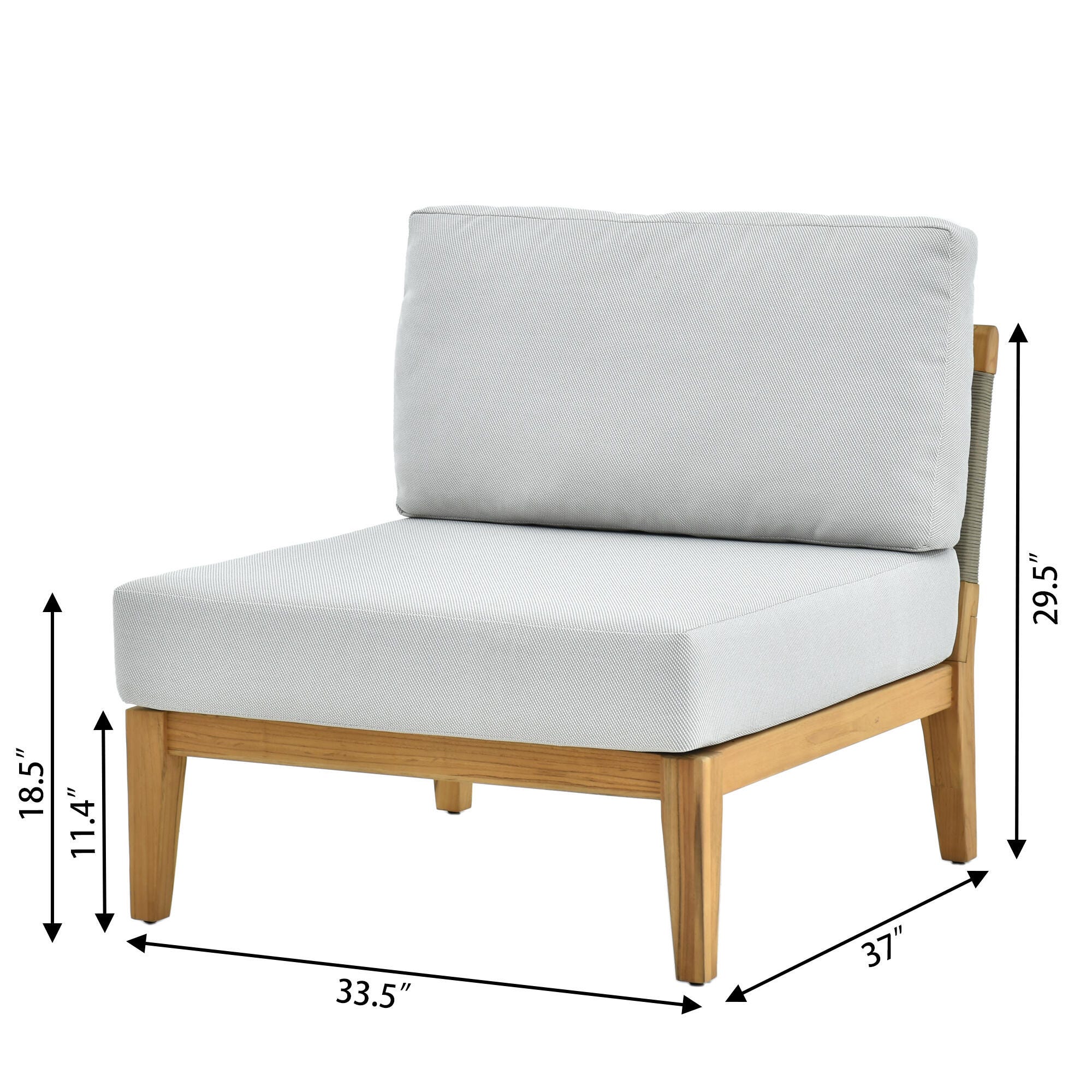 A-Eco Living Outdoor Furniture Set with Coffee Table, , large