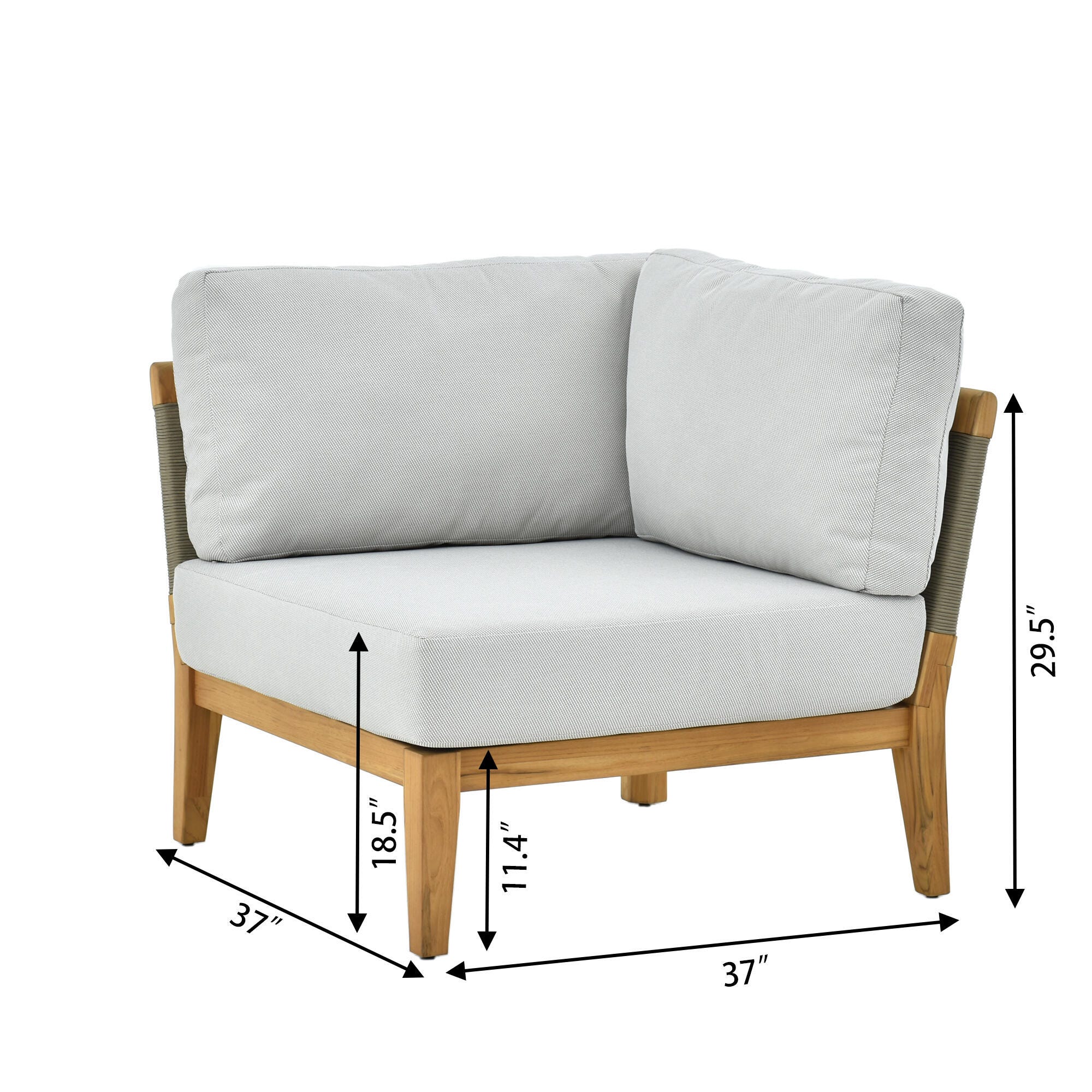 A-Eco Living Outdoor Furniture Set with Coffee Table, , large