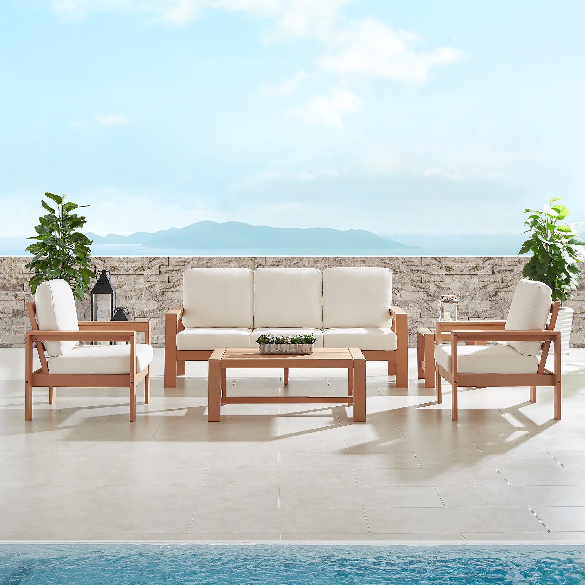 A-Eco Living Outdoor Sofa with Coffee table