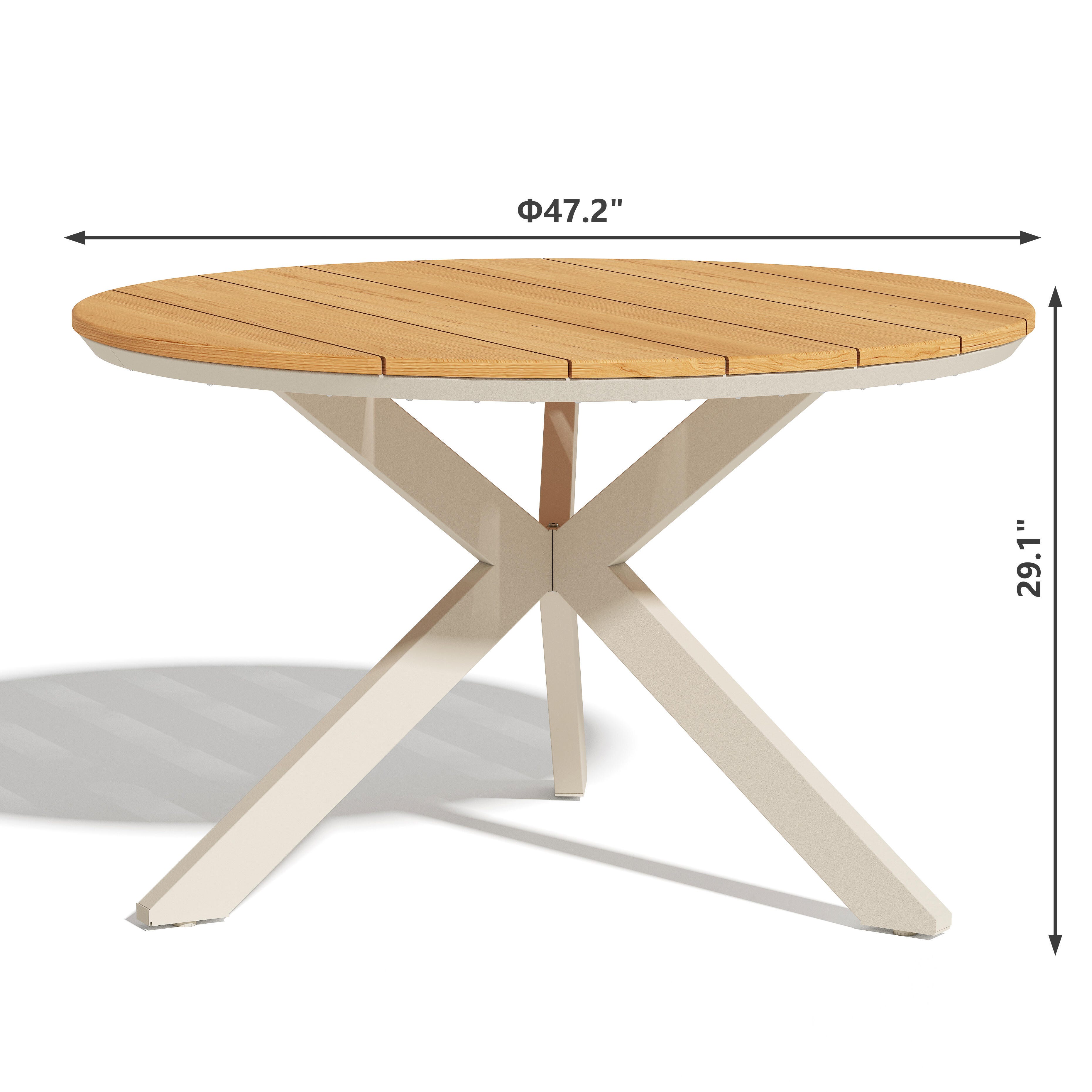 A-Eco Living Outdoor Dining Table and 4 Chairs, , large