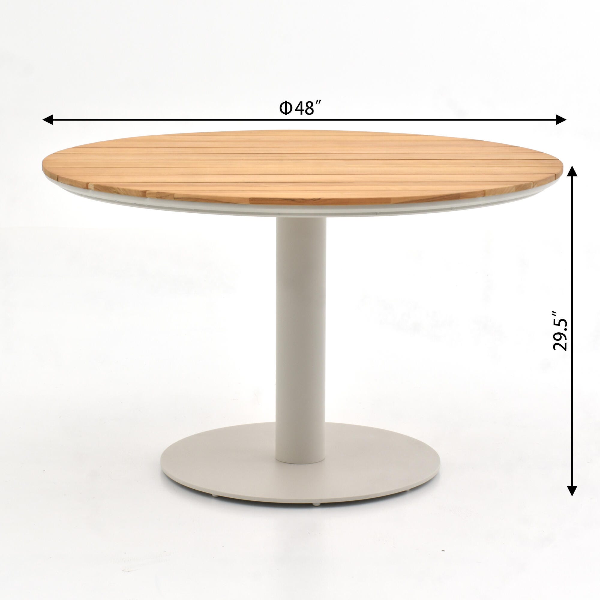 A-Eco Living Outdoor Dining Table with 4 Chairs, , large