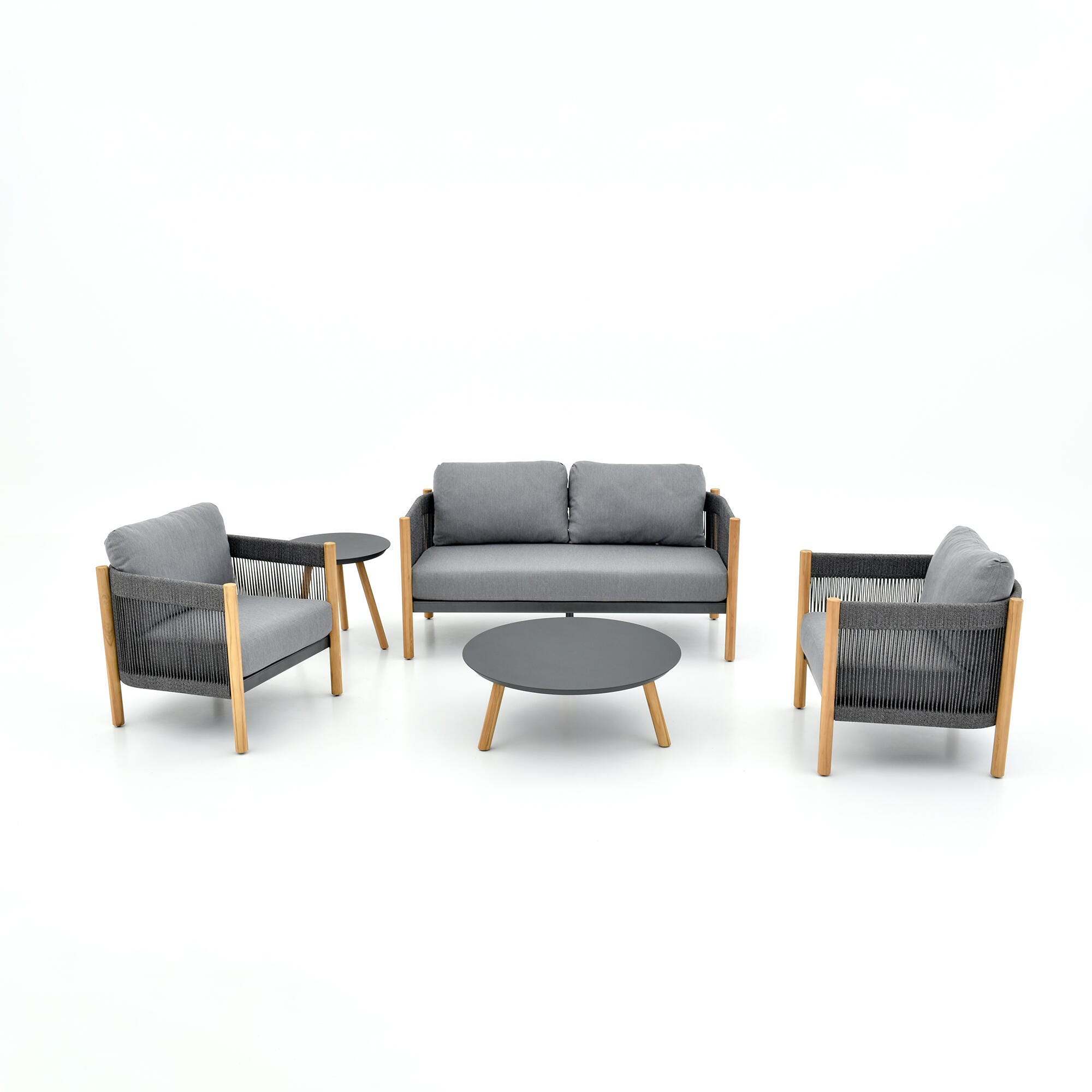 A-Eco Living Outdoor Sofa with Loveseat and Coffee Table, , large
