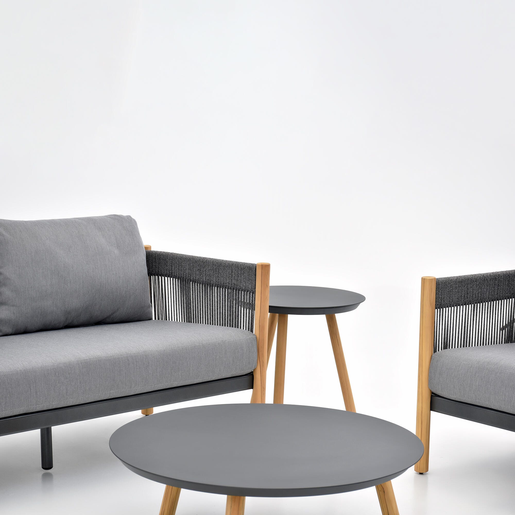A-Eco Living Outdoor Sofa with Loveseat and Coffee Table, , large