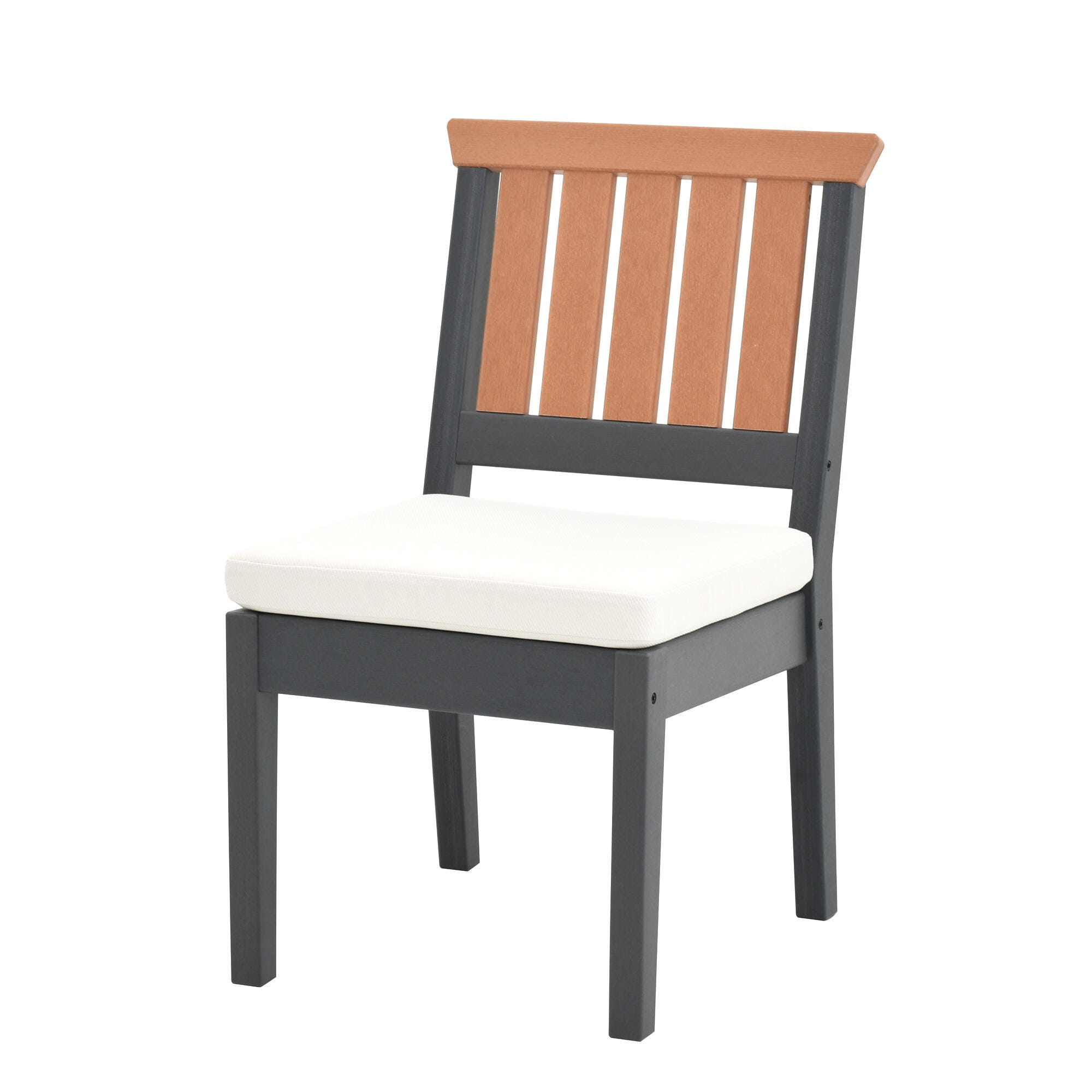 A-Eco Living Outdoor Dining Table with 4 Armless Chairs, , large